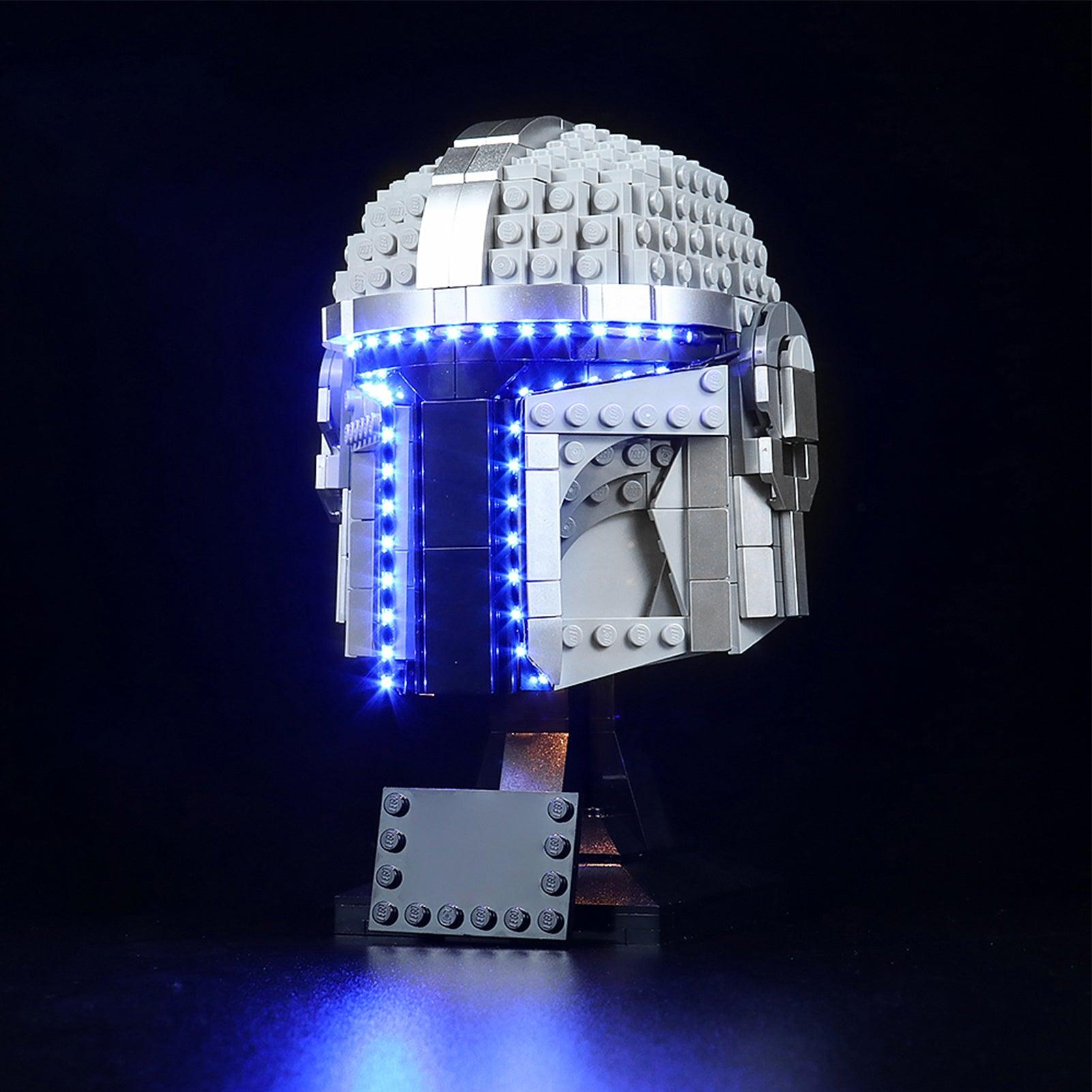 Lego Star Wars Mandalorian Helmet 75328 Light Kit - LED Lighting Set for Display & Collection - Perfect for Home Decor, Cosplay & Star Wars Fans