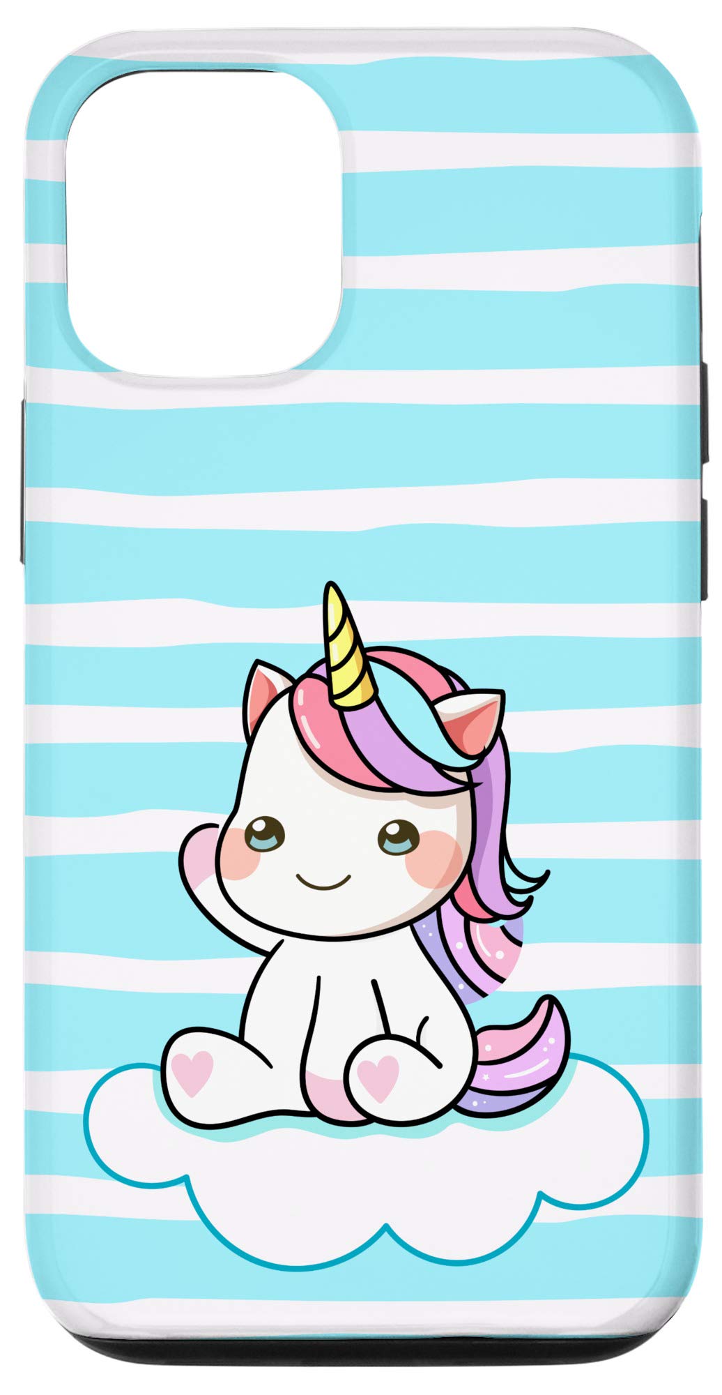 Cute Unicorn Phone Case for iPhone 12/12 Pro - Kawaii Unicorn Design Protective Cover - Perfect Gift for Girls & Teens - Ideal for School, Work & Everyday Use