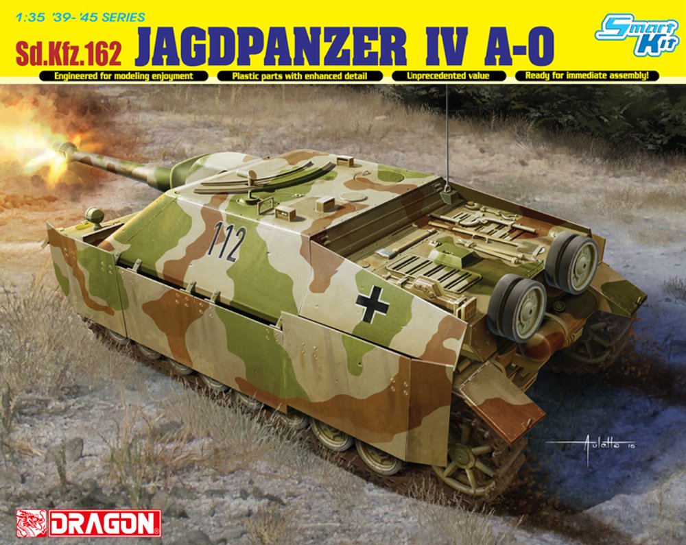 1/35 Scale Jagdpanzer IV A-0 Military Tank Model Kit - German WWII Tank Destroyer for Collectors & Hobbyists - Perfect for Wargaming, Dioramas & Historical Displays