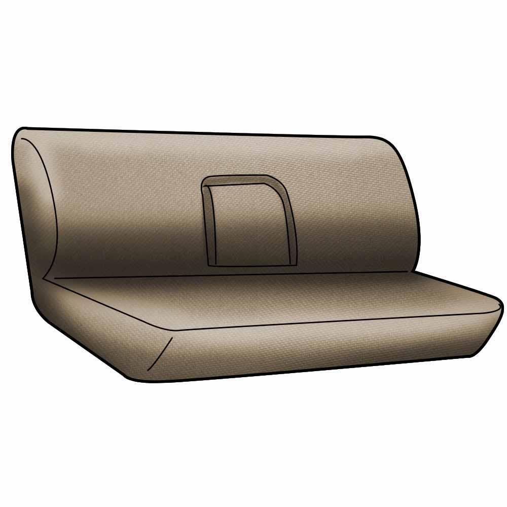 Coverking Custom Fit Rear Solid Bench Seat Cover for Honda Accord - Ballistic Light Gray | Durable Car Seat Protector for Pets, Spills & Everyday Use