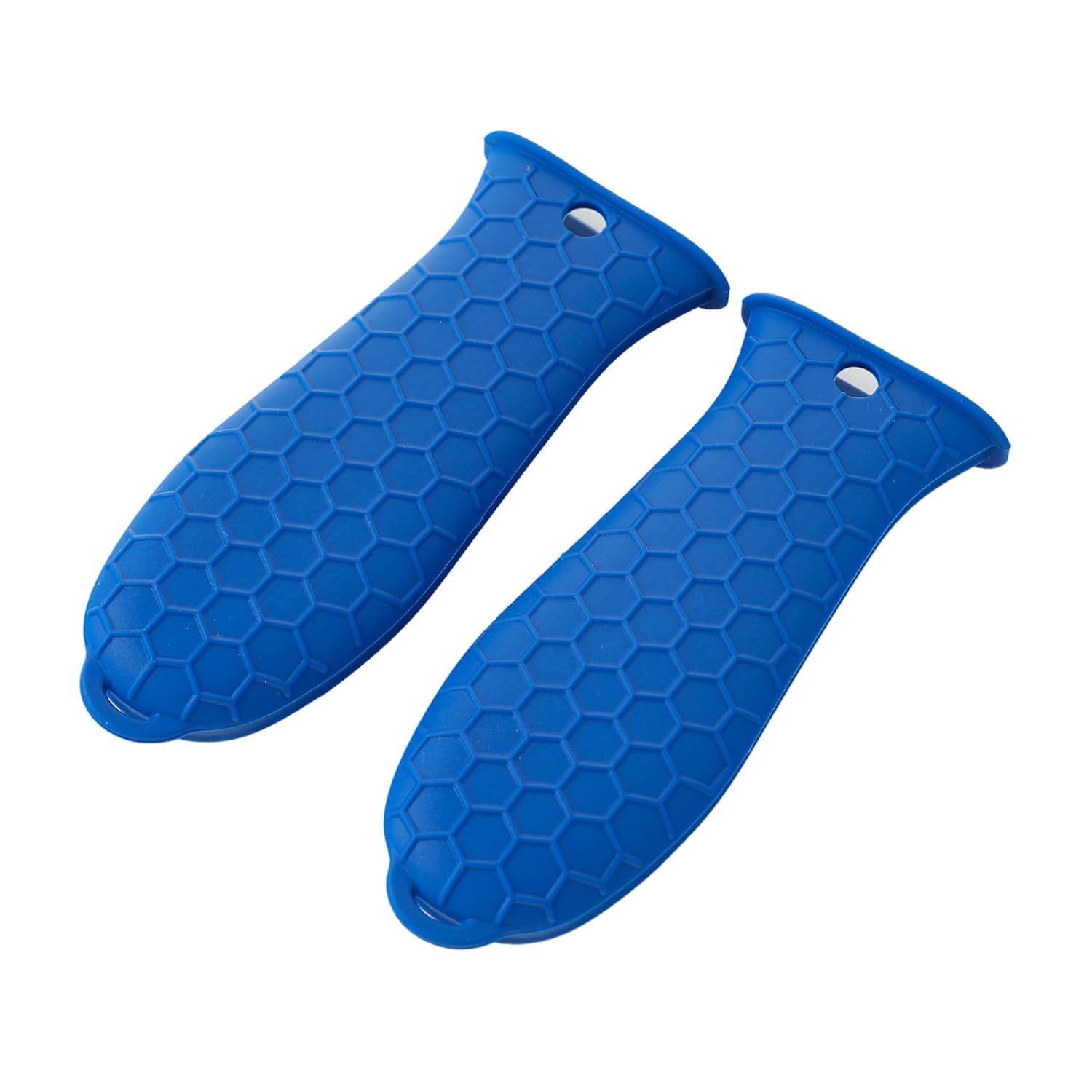 Kuber Industries Silicone Hot Handle Holder Set of 2 - Heat Resistant, Non-Slip Pot Holders & Iron Handle Covers for Kitchen Safety (Blue, HH002) - Perfect for Cooking, Grilling, and Handling Hot Pots & Pans