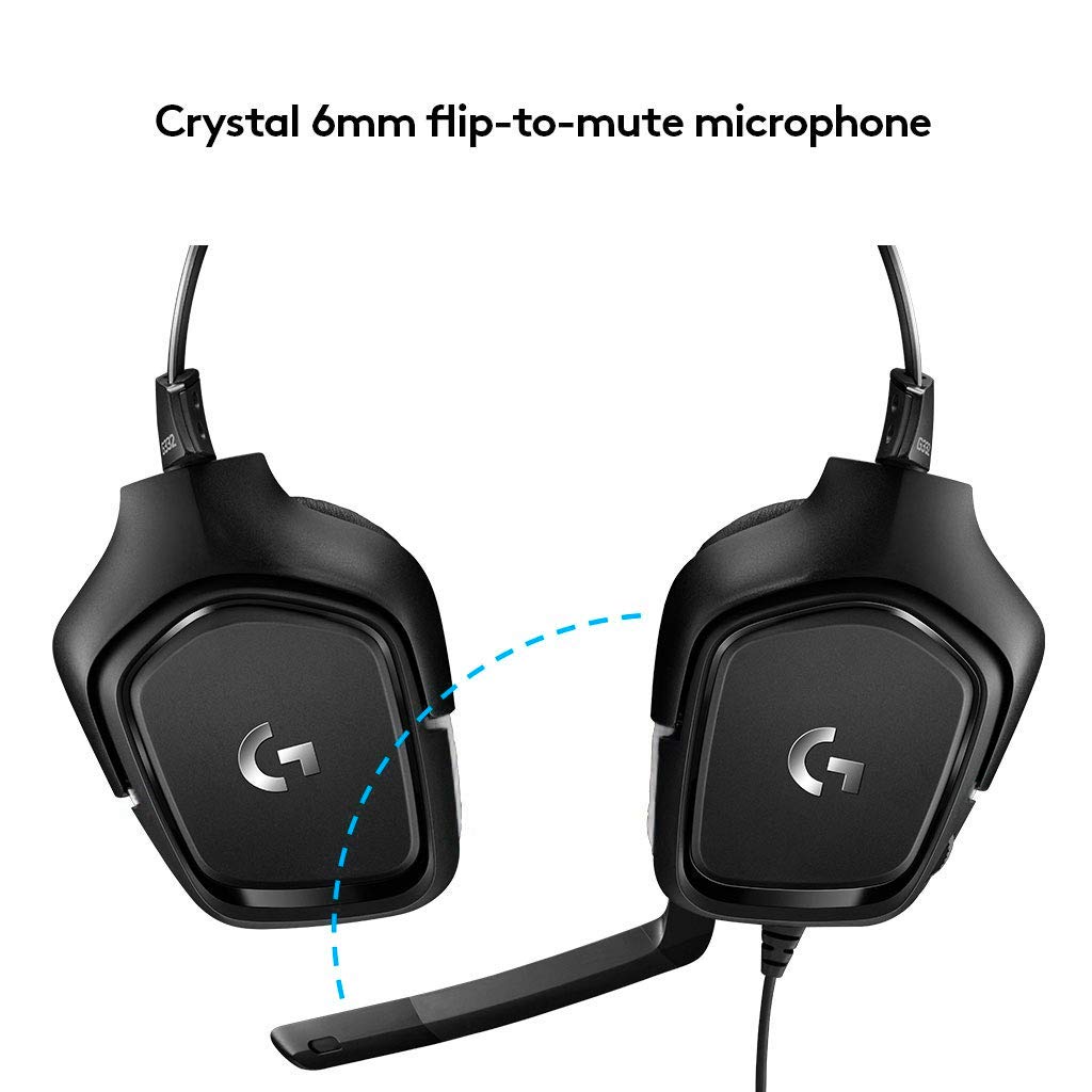 Logitech G332 Wired Gaming Headset Special Edition - Stereo Sound with 50mm Drivers, 3.5mm Jack, Flip-to-Mute Mic, Lightweight Design for PC, Mac, Xbox One, PS4, Nintendo Switch (White) - Perfect for Competitive Gaming, Streaming & Long Gaming Sessions