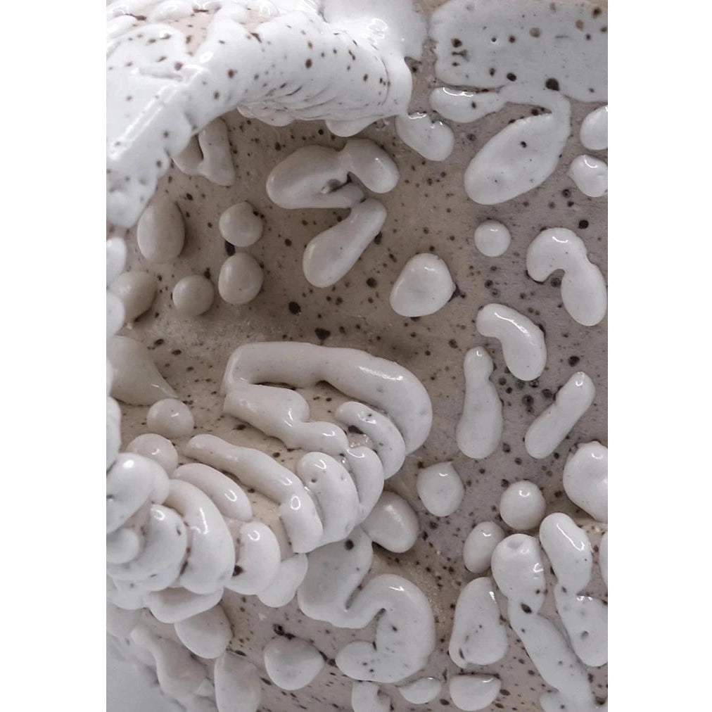 Ritual Glaze White Ceramic Beads Set of 5-6 for Jewelry Making, DIY Crafts, and Spiritual Decor - Perfect for Necklaces, Bracelets, and Home Altar Decorations
