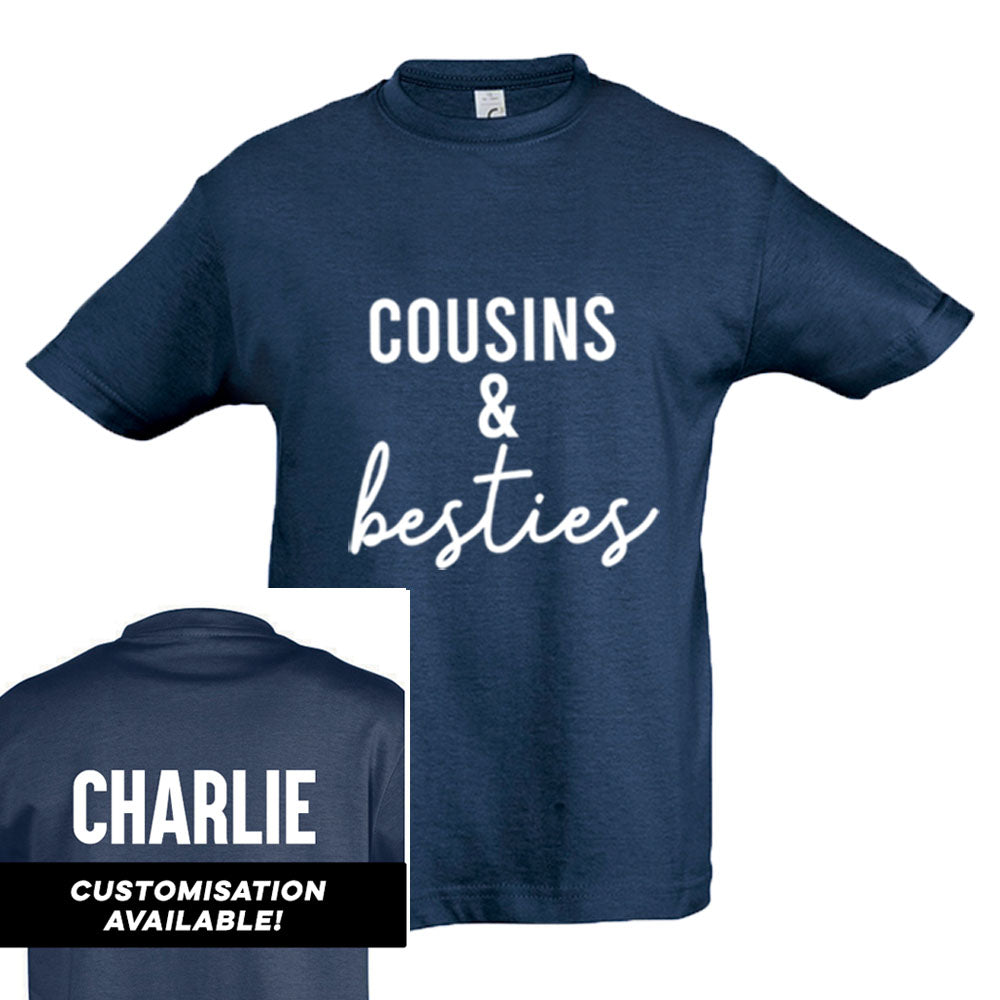 Cousins & Besties Matching Denim T-Shirts (MRK X) - Fun Matching Outfits for Family & Friends