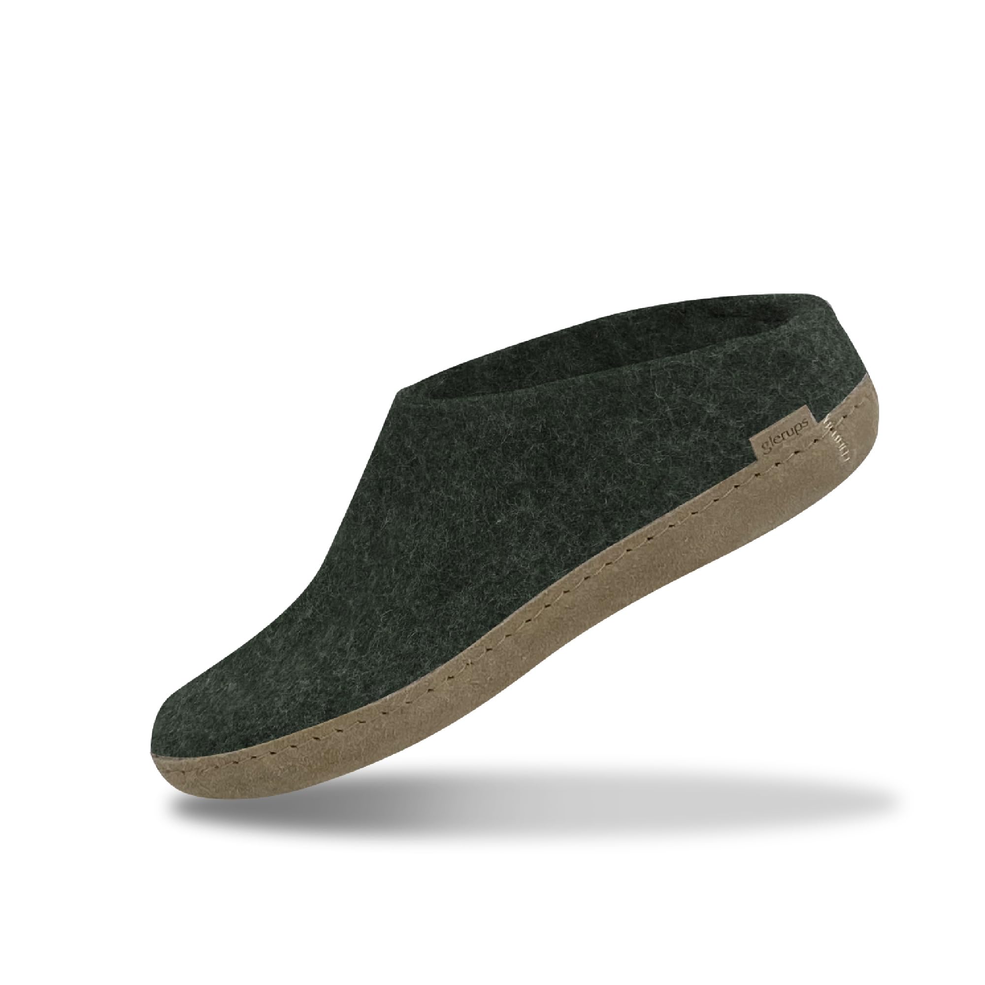 Glerups Unisex B-09 Wool Felt Slippers Size 46 M (US 12) - Comfortable Indoor House Shoes for Men & Women - Perfect for Home, Office, and Relaxation