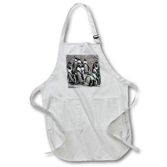 3D Rose Beverly Turner Photography Penguin Meeting Apron - Funny Animal Print Kitchen Apron for Cooking, Baking & BBQ - Perfect Gift for Penguin Lovers & Home Chefs