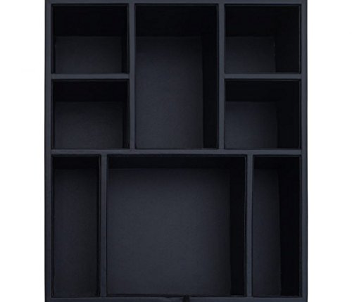 Dacasso A1024 Coffee Pod Organizer - 12.25 x 10.25 x 3.5 Inches Black Storage Box for Keurig K-Cups, Nespresso Capsules - Perfect for Kitchen Countertop & Pantry Organization