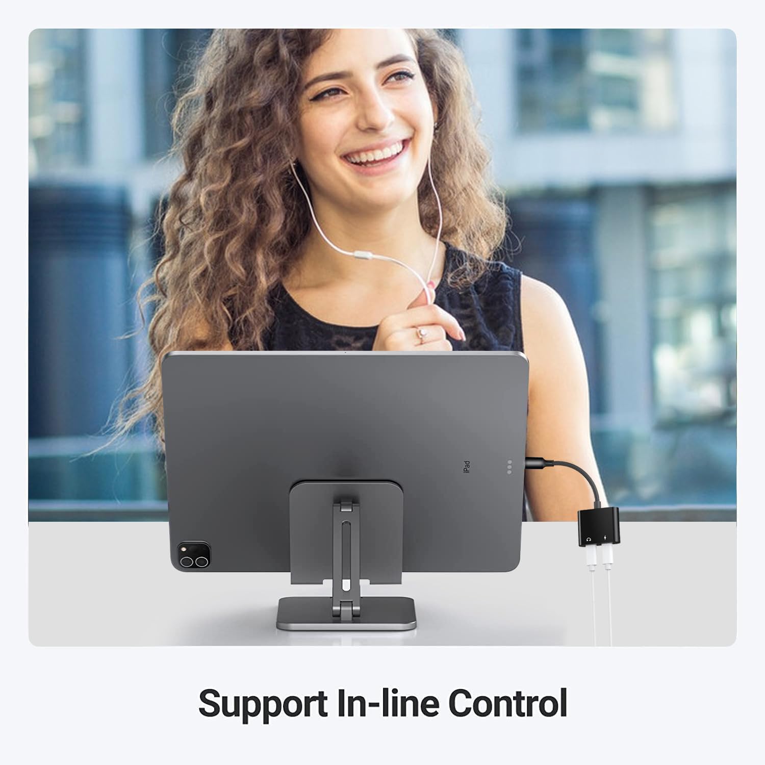 LecLooc USB C Splitter - Dual USB C Audio & 60W PD Fast Charger Adapter Compatible with iPhone 16/15 Pro Max/15 Pro/15 Plus, Samsung Galaxy S24/S23/S22 Ultra, Google Pixel 9/8/7/6 Pro, iPad & MacBook Pro - Perfect for Travel, Office & Home Charging