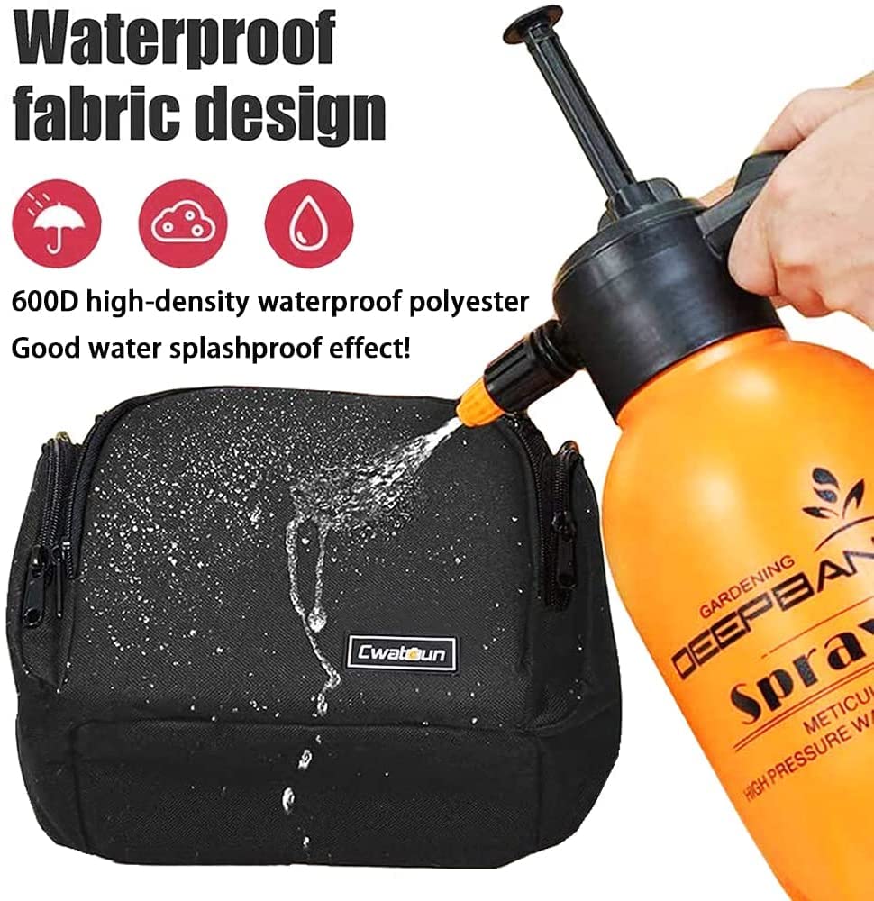 Cwatcun Waterproof Small Black Camera Bag - Compact Sling Crossbody Shoulder Bag for Canon Nikon Sony DSLR Mirrorless Cameras & Lenses - Perfect for Travel, Hiking & Photography Enthusiasts