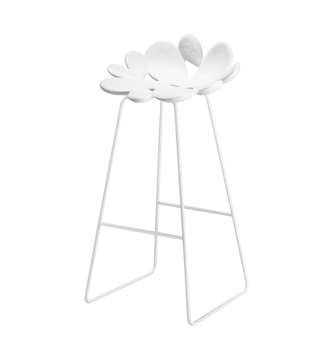 Qeeboo Filicudi Stool - Modern Designer Bar Stool for Kitchen, Dining & Living Room - Lightweight Plastic Chair for Home & Office Decor