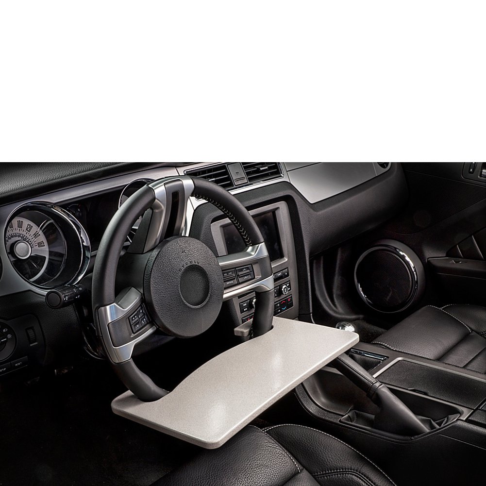 AutoExec AUE13030 Wheelmate Car Desk - Premium Blond Baltic Birch Wood Laptop Tray for Work & Travel | Perfect for Remote Work, Road Trips & Business Commutes