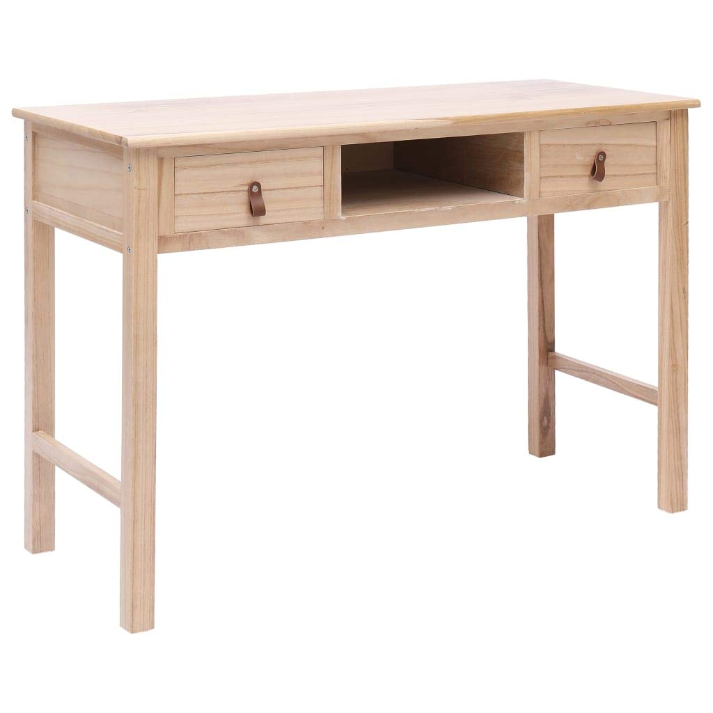 FAMIROSA Natural Wood Writing Desk 43.3
