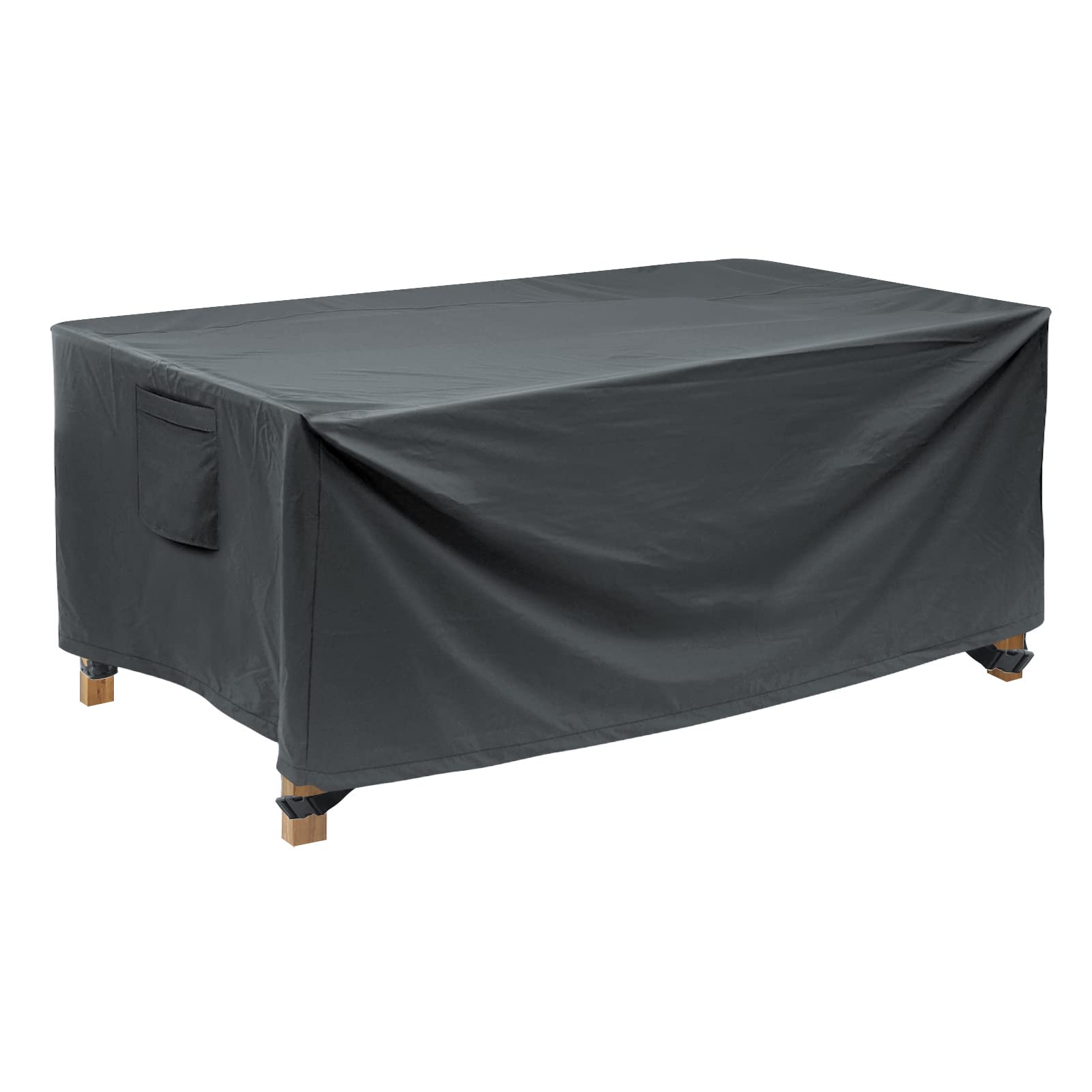Waterproof Patio Coffee Table Cover 48x26in - Outdoor Furniture Protector for Small Tables