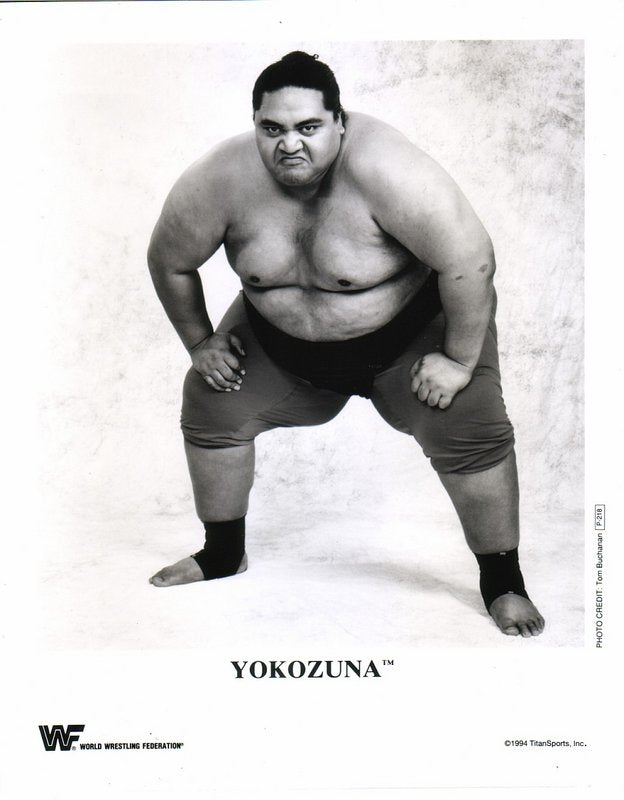 1994 Yokozuna P218 Black & White Wrestling Action Figure - Collectible Vintage WWE Toy for Fans & Display