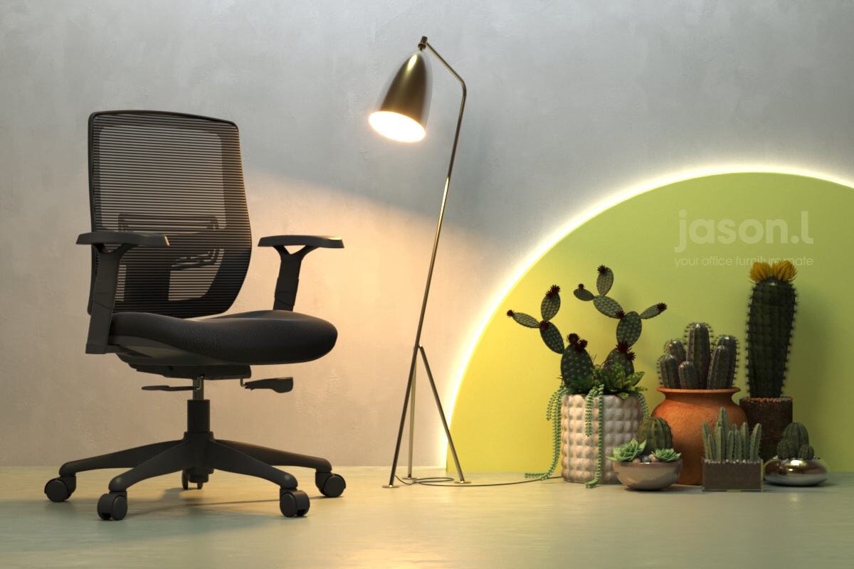 Shrike Ergonomic Office Chair - Adjustable Lumbar Support & Breathable Mesh Back - Home & Office Desk Chair for Long Hours Sitting - Perfect for Gaming, Working & Studying