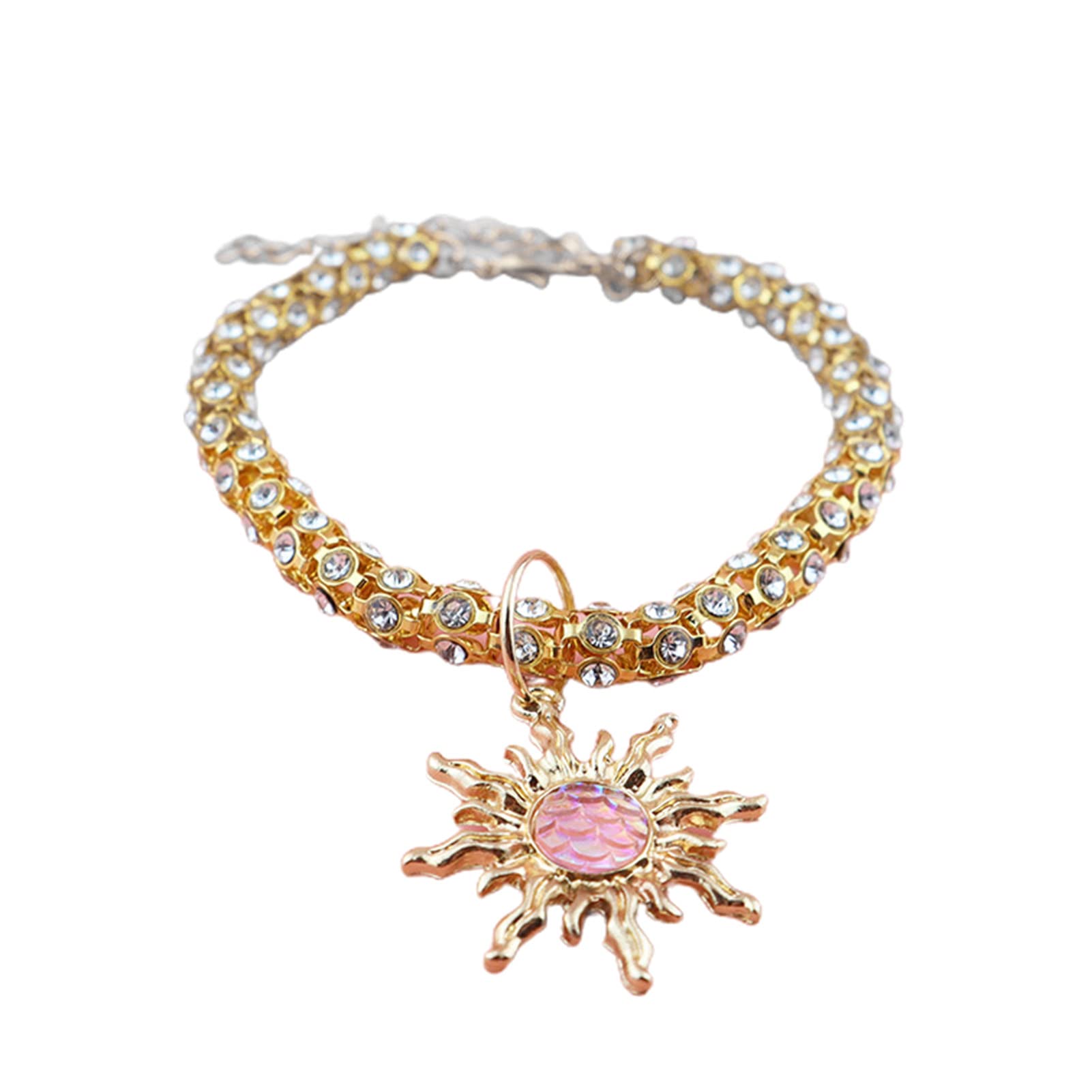 Elegant Pet Dog Beads Pendant Necklace for Outdoor Walks & Fashion