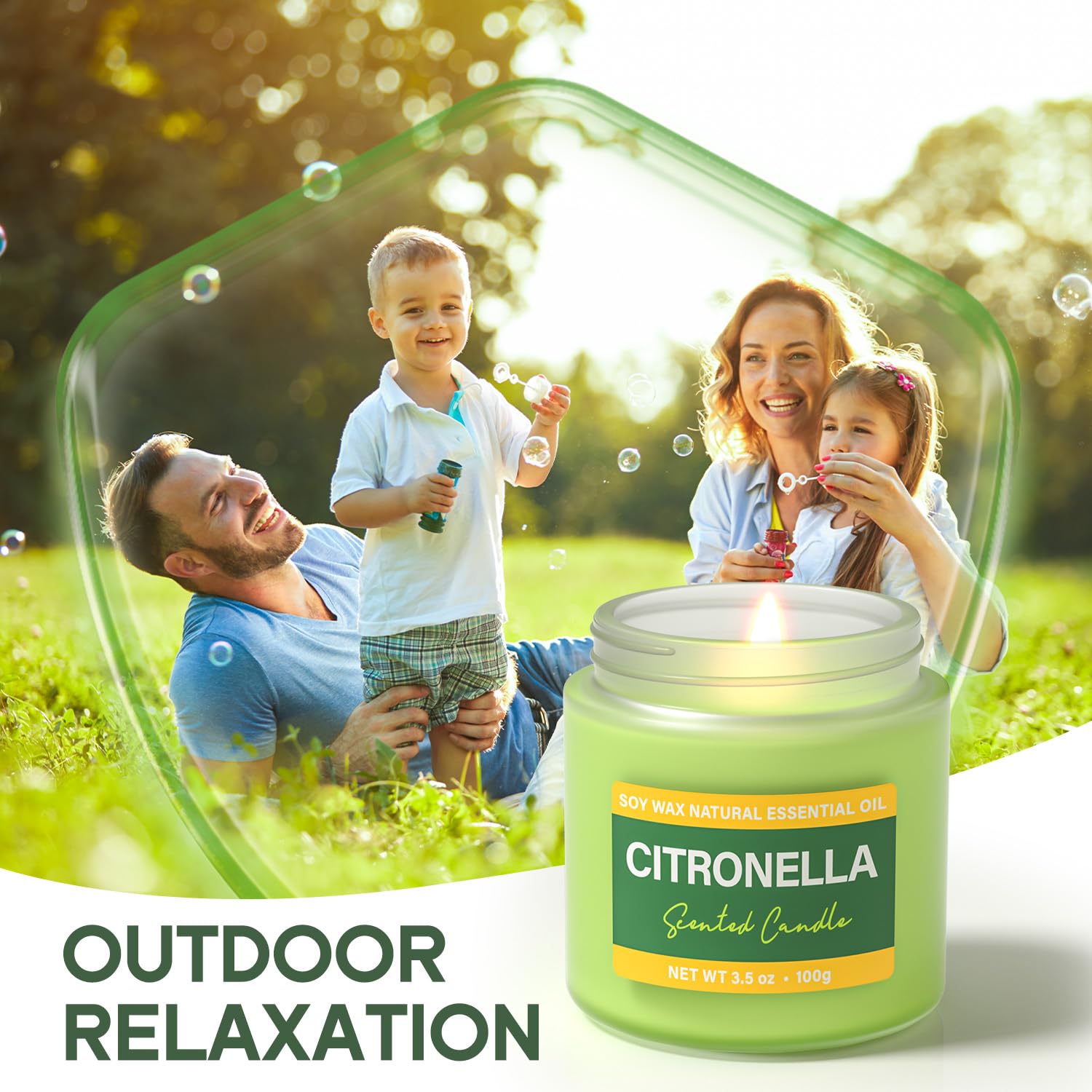 BOYUJK Citronella Candles - 60-70 Hours for Patio & Camping