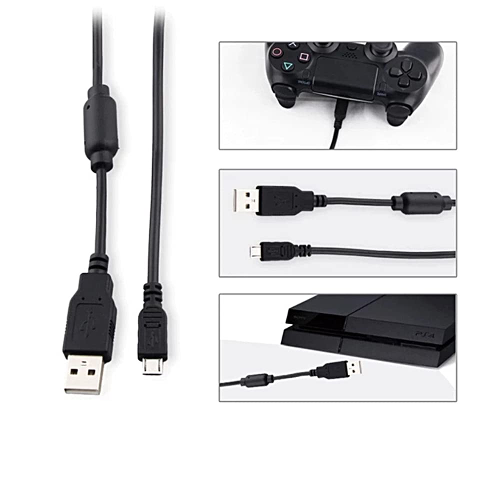 Xbox One Wireless Controller USB Charger Cable - Fast Charging Cord for Xbox One S/X/Elite Controllers - Perfect for Gaming, Streaming & Long Play Sessions