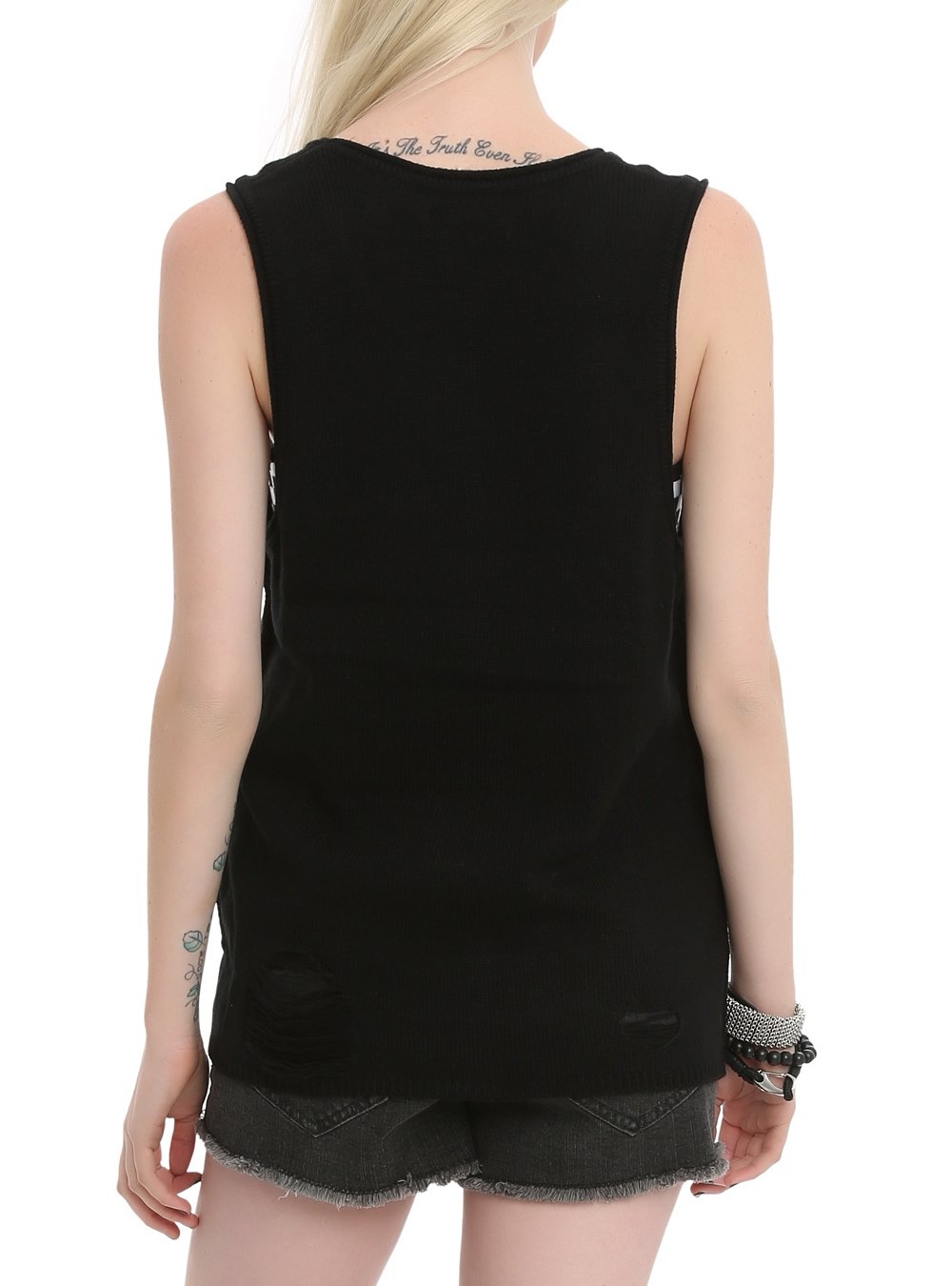 Misfits Iron Fist Sweater Tank Top for Women - Soft Cotton Sleeveless Shirt, Small Size - Perfect for Concerts, Gym Workouts & Casual Streetwear
