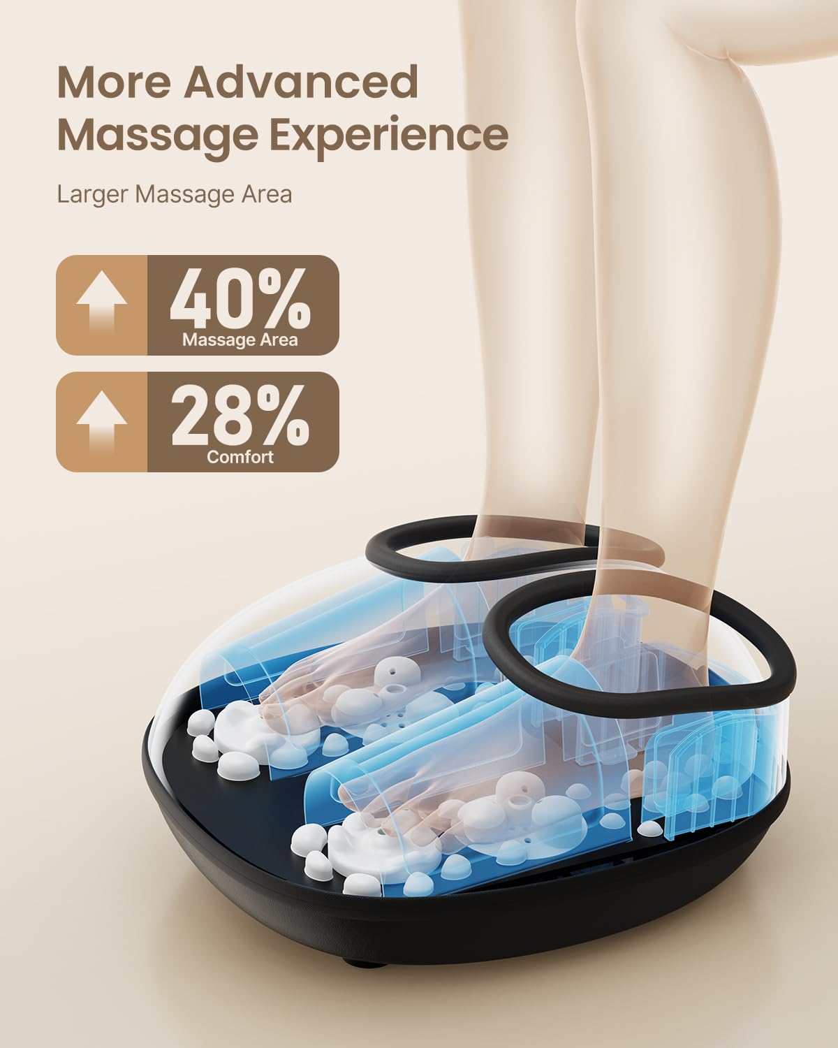 RENPHO Shiatsu Foot Massager with Heat - FSA HSA Eligible, Plantar Fasciitis & Neuropathy Pain Relief, Fits Up to Size 12 Feet - Perfect Mothers Day Gift for Women & Men - Ideal for Home Relaxation & Foot Care