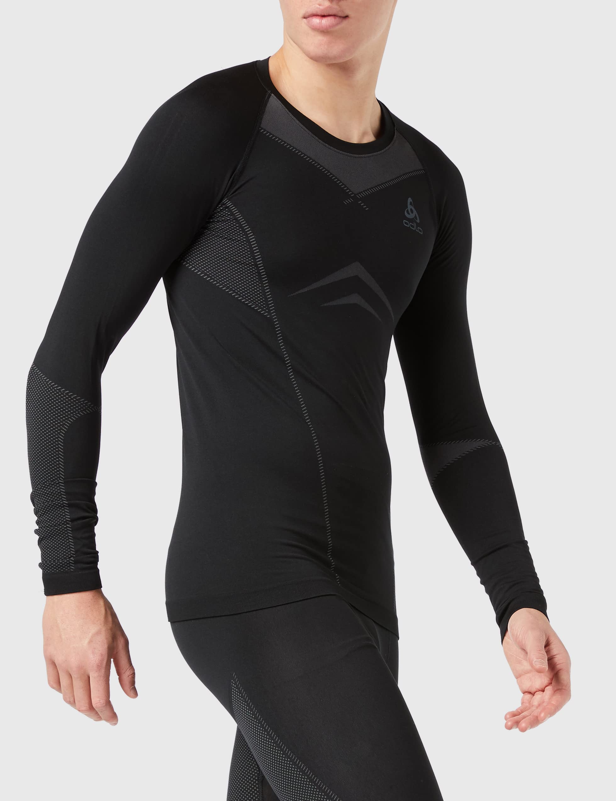 Odlo Men's Performance Base Layer Set - Thermal Underwear for Running, Hiking & Winter Sports - Moisture-Wicking & Breathable Activewear