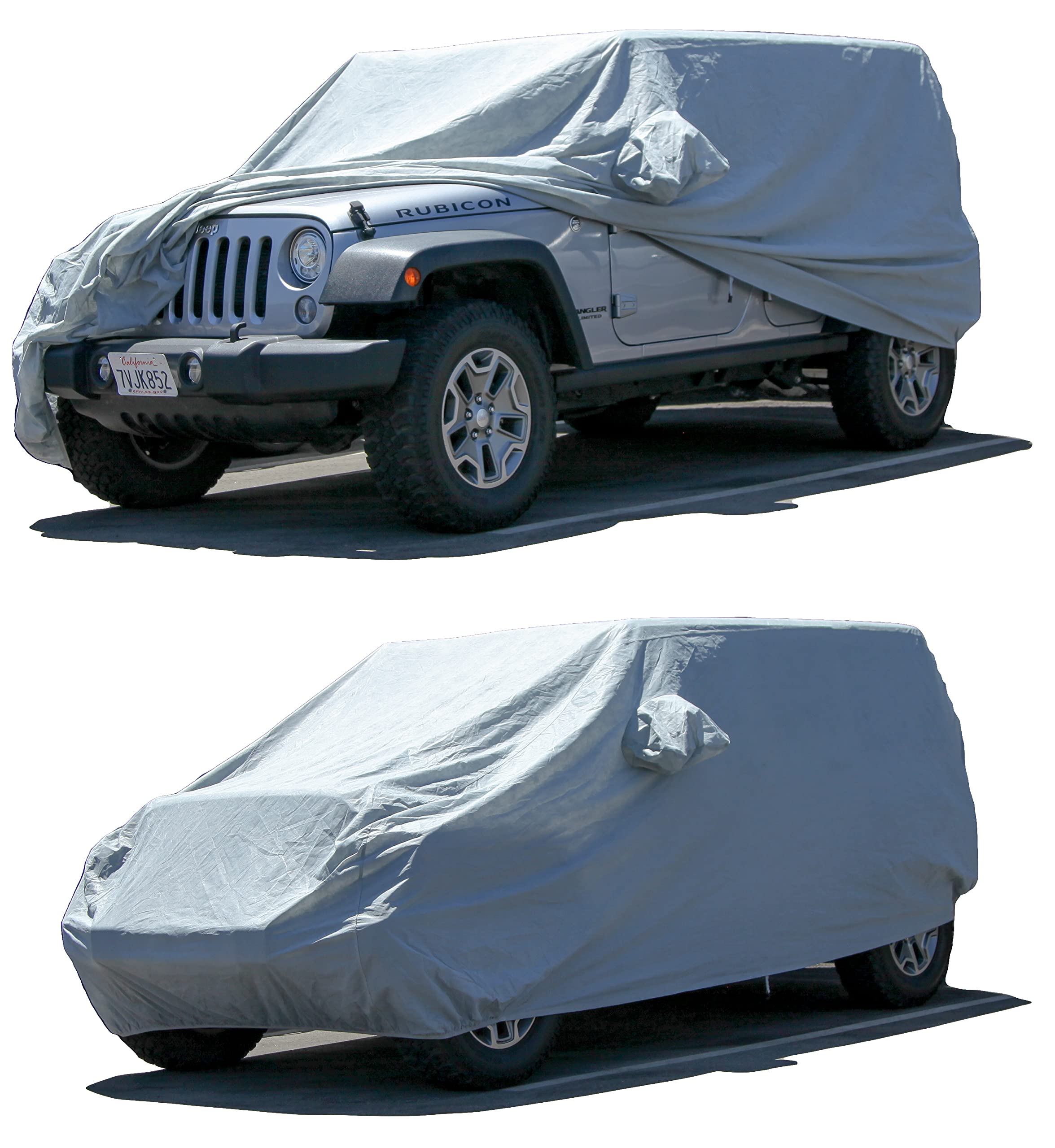 Premium Waterproof Car Cover for 2017-2025 Jeep Wrangler 2-Door | XTREMECOVERPRO Platinum Series | All-Weather Protection | UV Resistant & Dustproof | Perfect for Outdoor Parking & Winter Storage
