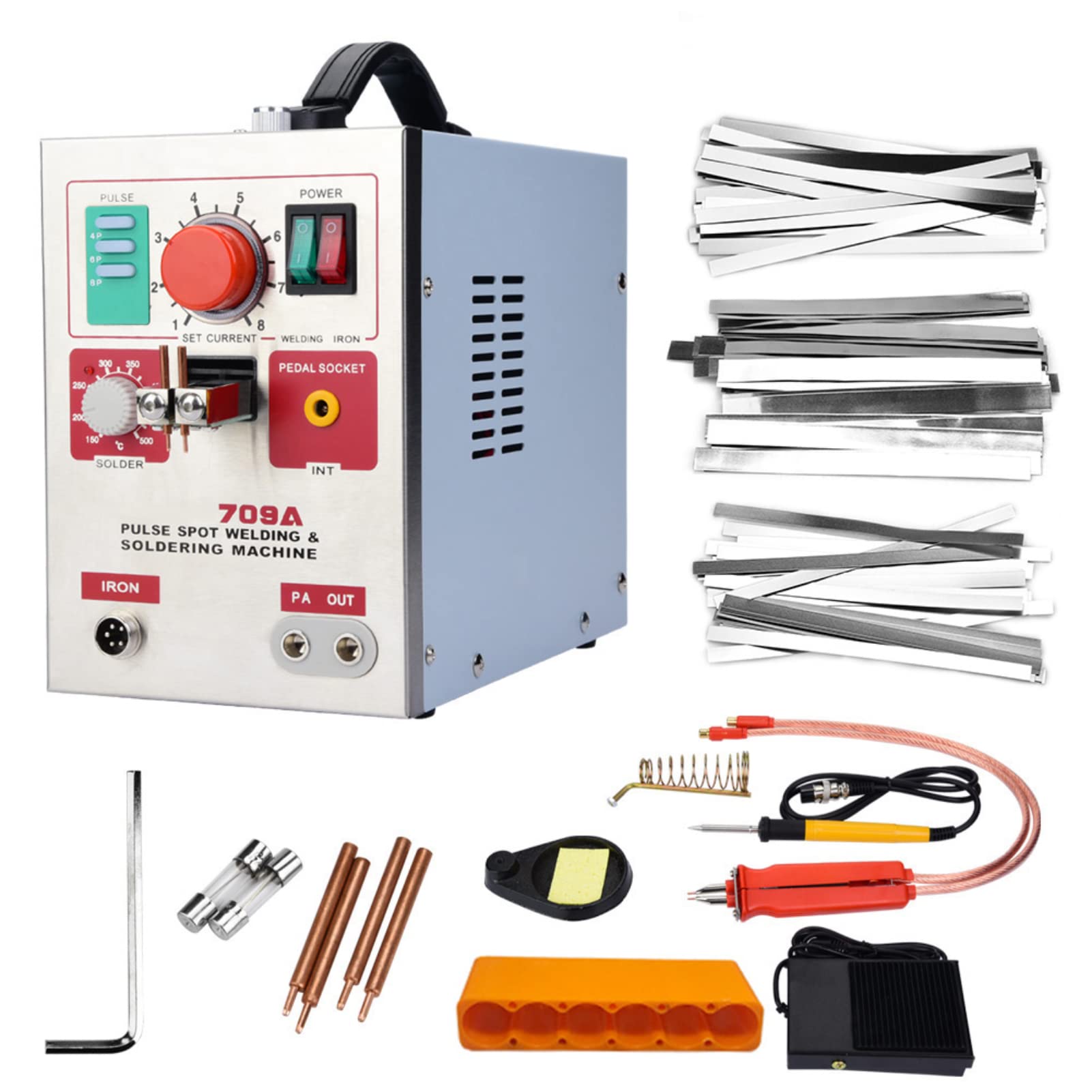 3.2kW DIY Battery Spot Welder Kit with Welding Pen & Foot Pedal - Professional Spot Welding Machine for Lithium Battery Packs, 18650 Cells, and DIY Electronics Projects - Perfect for Battery Repair, Robotics, and Home Energy Storage Systems