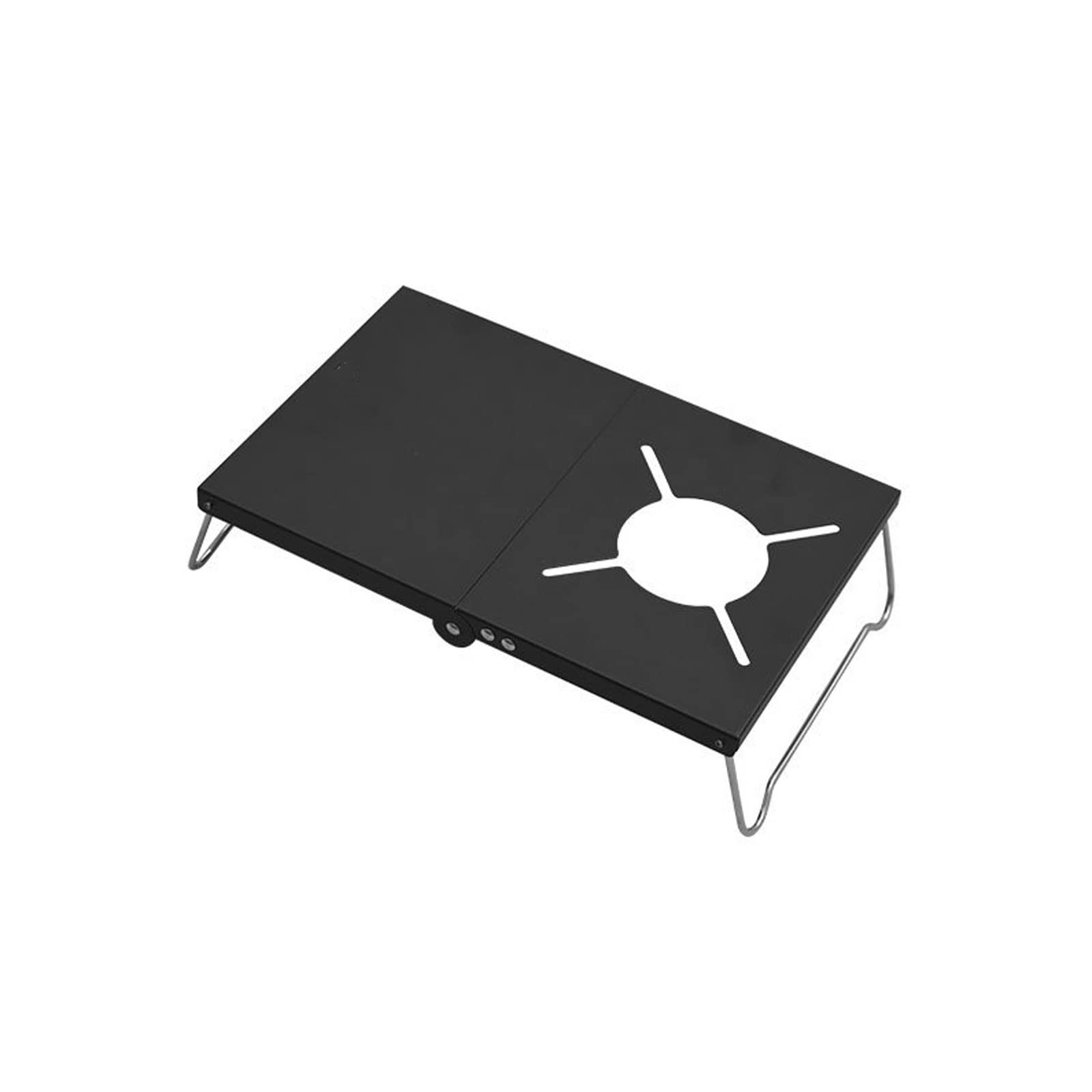 Xinxinchaoshi Portable Folding Picnic Table - Ultra Lightweight Camping Table for Outdoor, BBQ, Travel, Beach & Home Use | Compact Foldable Design Works as Computer Desk & Bed Table (Black)