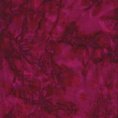 Timeless Treasures Tonga Batiks Java Blender Ruby Fabric - Premium Cotton Quilting Material for DIY Crafts, Home Decor & Fashion Sewing Projects | Perfect for Quilts, Apparel & Decorative Pillows