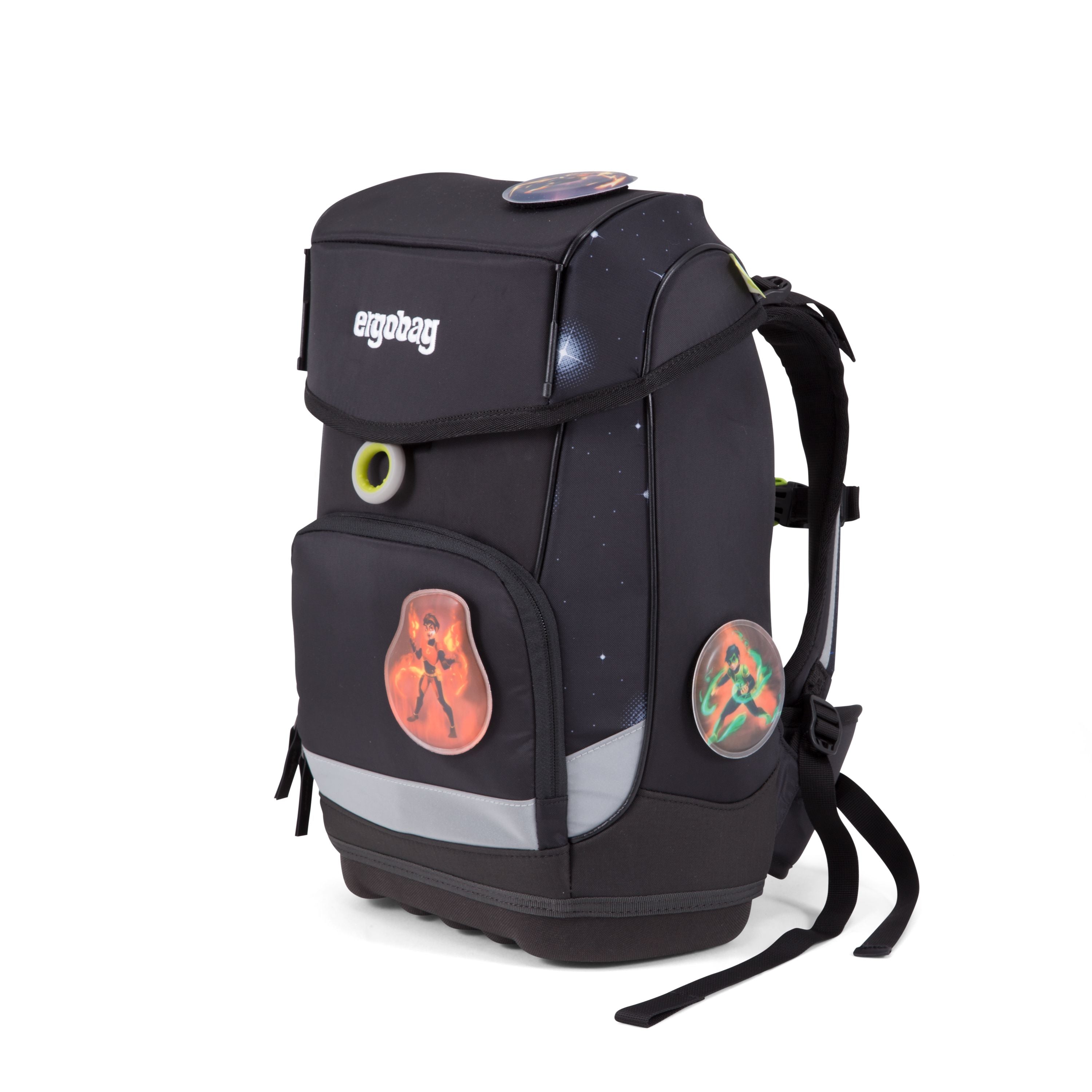 Ergobag Cubo Slim Galaxy Black - Lightweight & Stylish Baby Carrier for Comfortable Hands-Free Parenting - Perfect for Hiking, Travel & Everyday Use