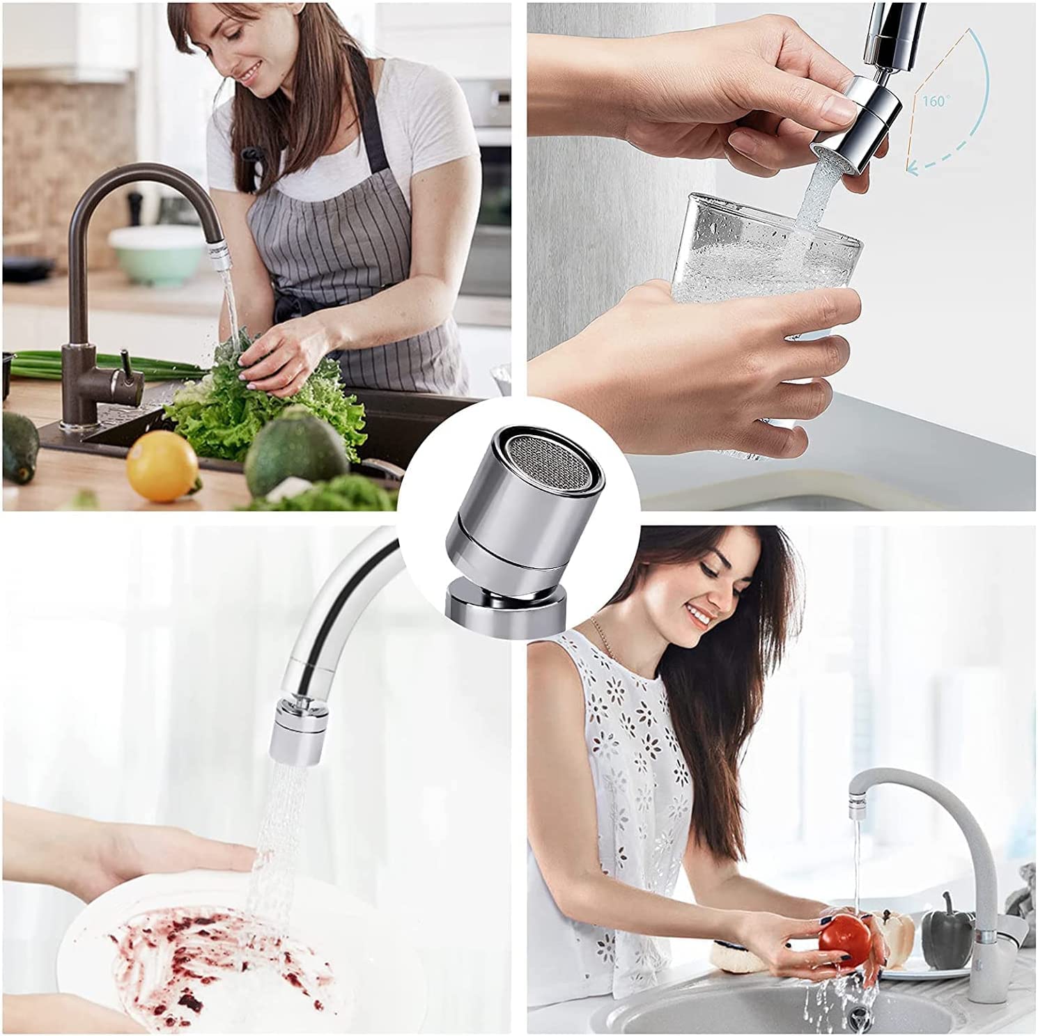 MroMax 0.71Inch Faucet Aerator - Female Thread Splash-Proof for Kitchen & Bathroom Sinks