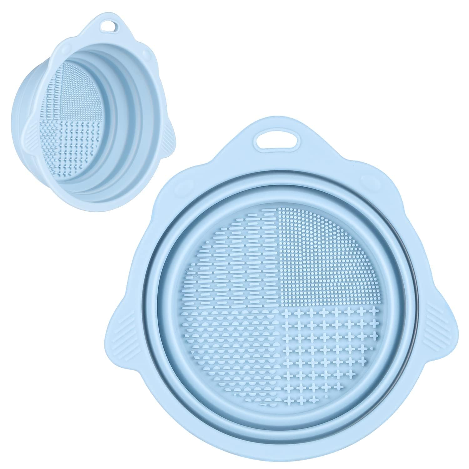 Portable Silicone Makeup Brush Cleaner Bowl - Easy Washing Tool for Brushes & Sponges | Travel & Home Use