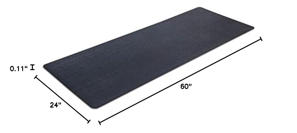 Premium MOTIONTEX Non-Slip Exercise Mat for Home Gym, Yoga & Workouts - Extra Thick High Density Foam Floor Mat for Fitness Equipment Protection & Comfortable Training