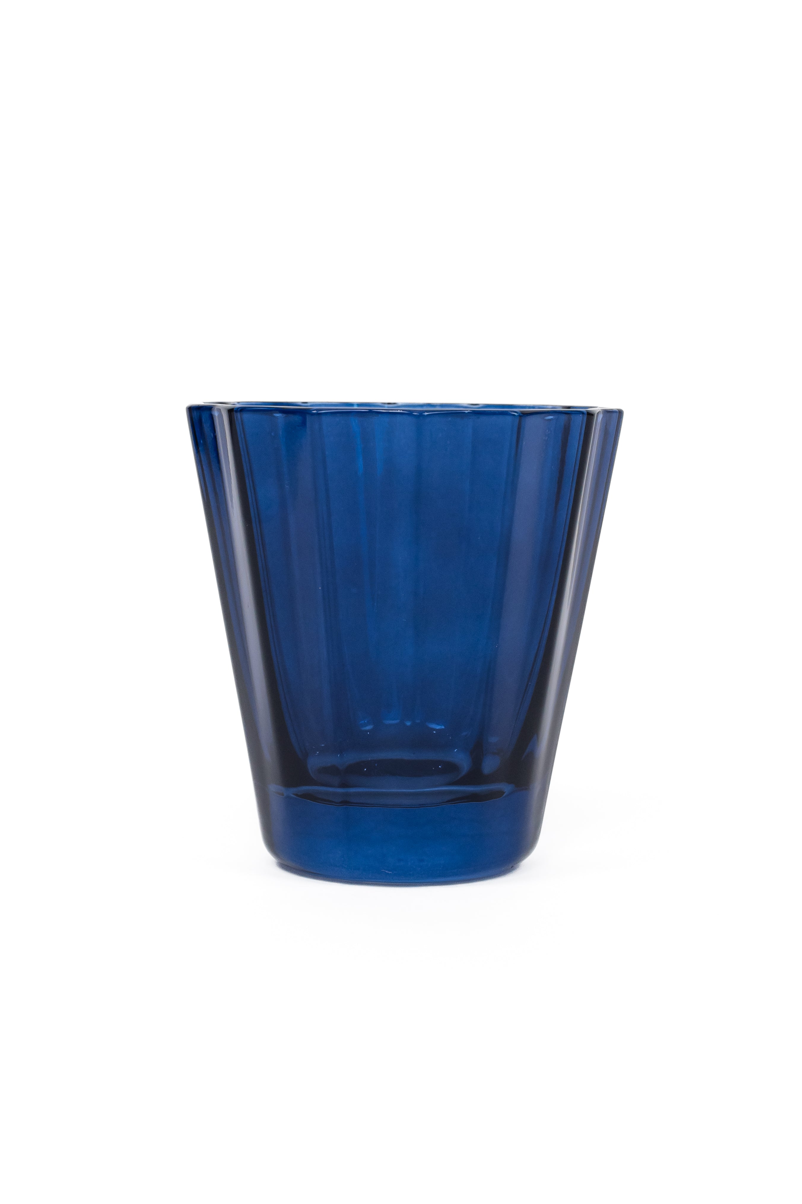 Estelle Colored Sunday Lowball Glasses - Set of 6 (Midnight Blue) | Elegant Cocktail & Whiskey Drinking Glasses for Home Bar, Party & Entertaining