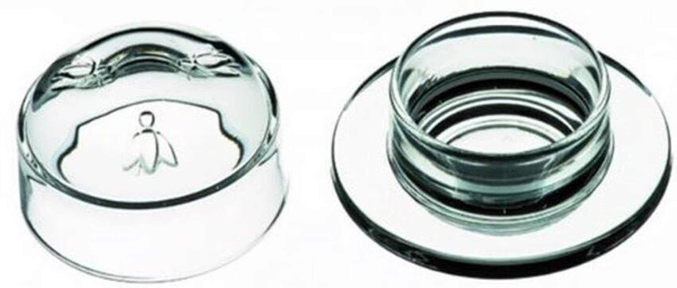 La Rochere French Bee Butter Dish Set - Elegant Glass Butter Keeper with Lid for Dining Table, Kitchen, and Gift Giving