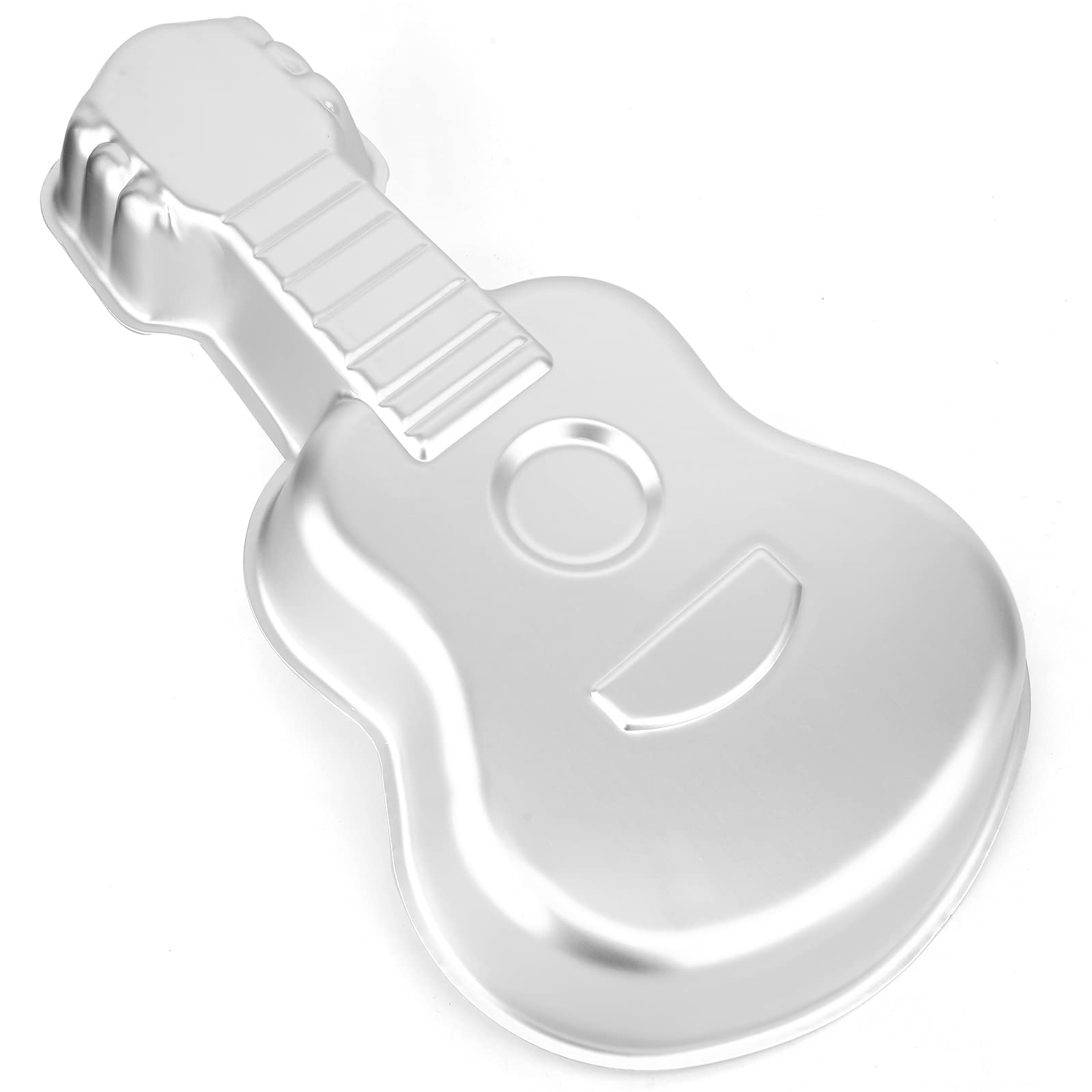 16.5 Inch Aluminum 3D Guitar Shaped Cake Pan - Non-Stick Baking Mold for Birthday Party, Wedding, Music Theme Cakes - Perfect for Guitar Lovers & Bakers
