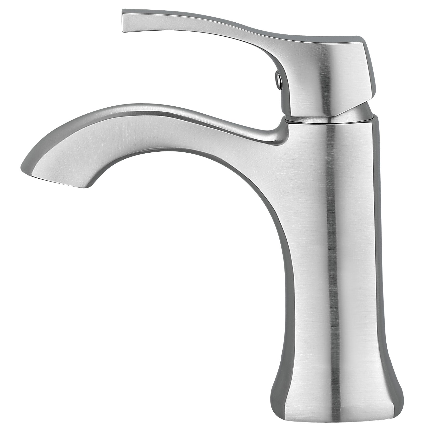 Ancona Morgan Series Single Lever Brushed Nickel Bathroom Faucet - Modern Water-Saving Design for Bathroom Sink, Vanity, and Powder Room Installation