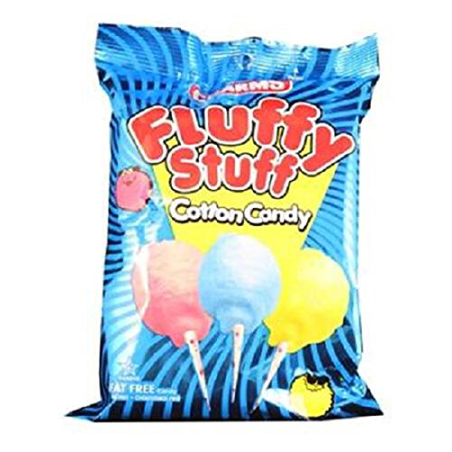 Fluffy Cotton Candy Bag - 2.5 oz Sweet Sugar Candy for Parties, Events & Gifts - Assorted Flavors & Colors - Perfect for Birthday Celebrations, Carnivals & Movie Nights