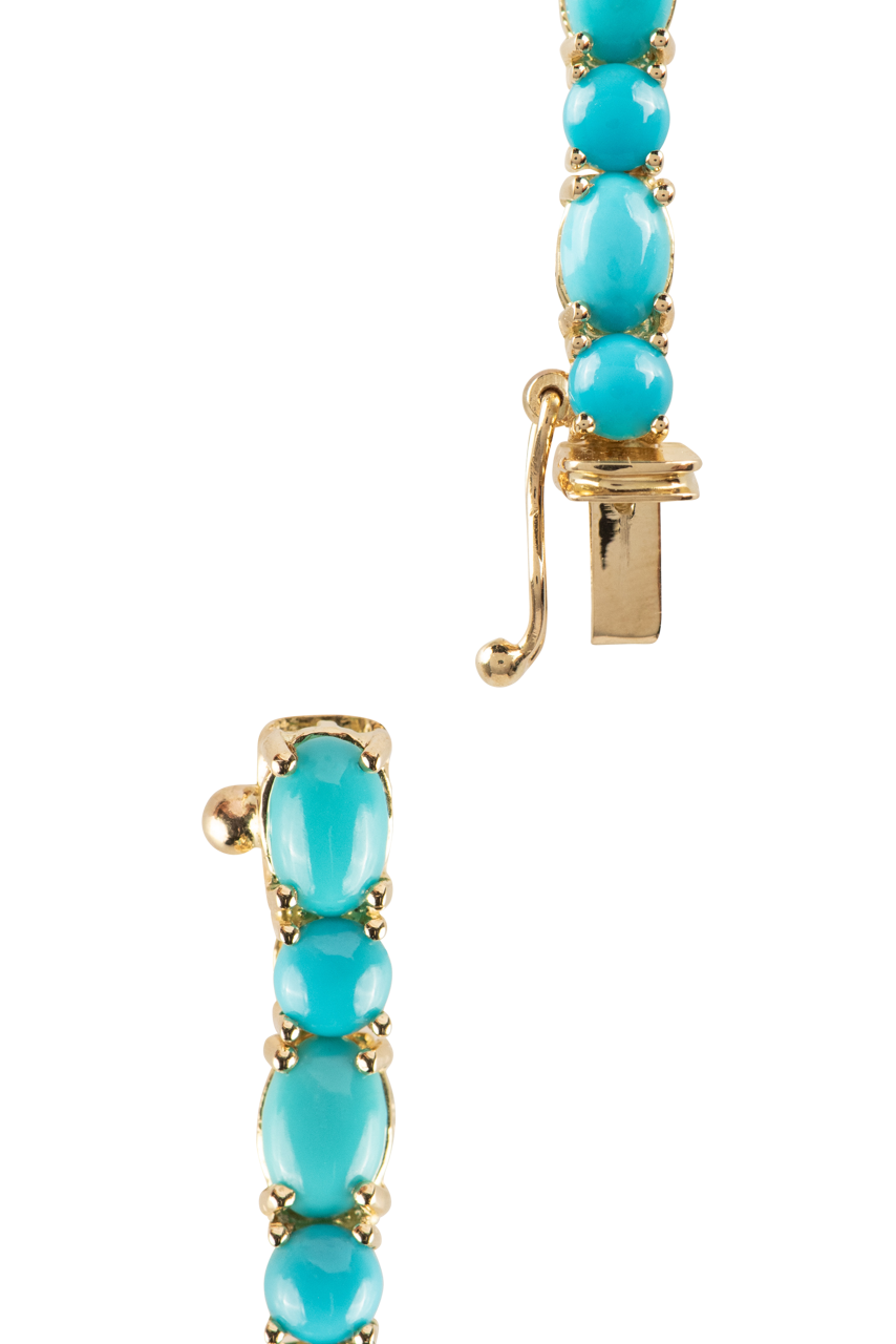 Sleeping Beauty Turquoise & Diamond Bracelet – Elegant Handmade Jewelry for Women, Perfect for Weddings, Parties & Gifts | Free Shipping USA