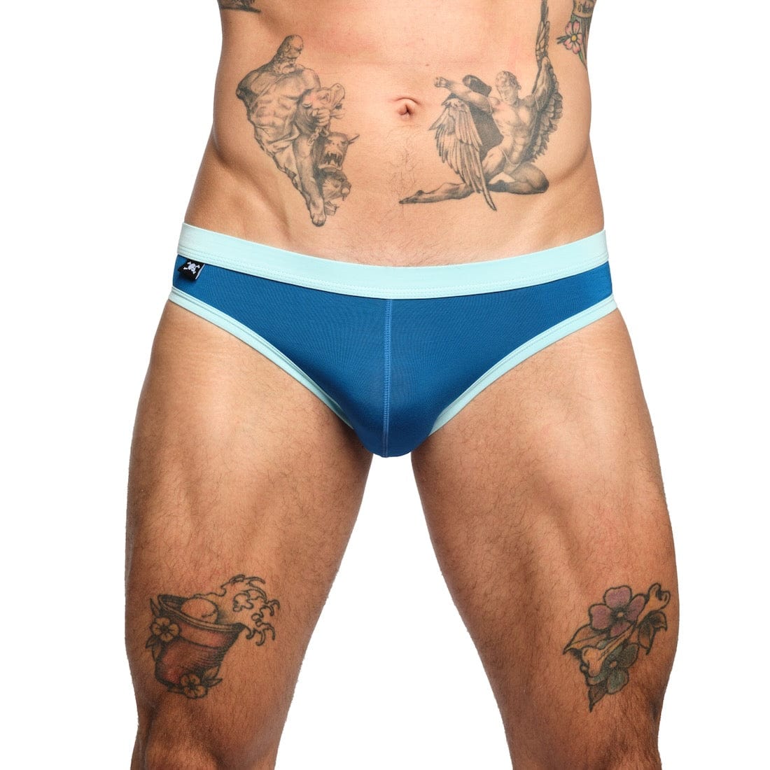 Just The Bones Cloud Brief Blue - Comfortable & Stylish Men's Underwear for Everyday Wear, Workout & Travel