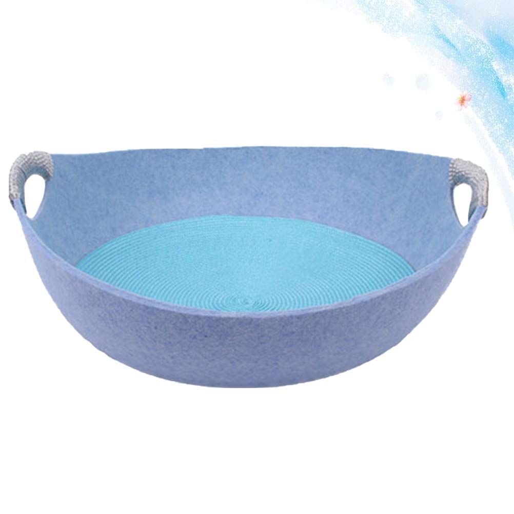 TEHAUX Cat Bed - Soft Felted Pet Cooling Bed for Cats & Small Dogs, Hammock Pad & Lounge Perch for Indoor/Outdoor Use - Perfect for Napping, Relaxing & Keeping Pets Cool in Summer
