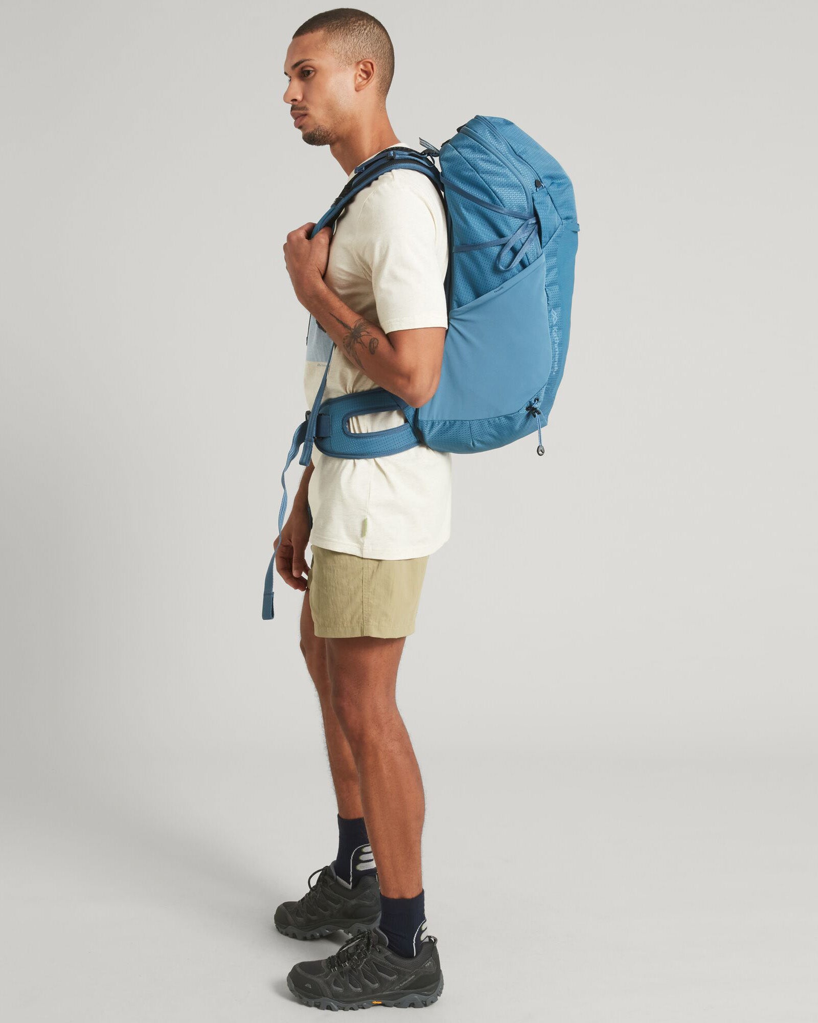 Valorous Pack 28L Waterproof Hiking Backpack - Lightweight & Durable Steel Blue Outdoor Backpack for Camping, Travel & Daily Commute