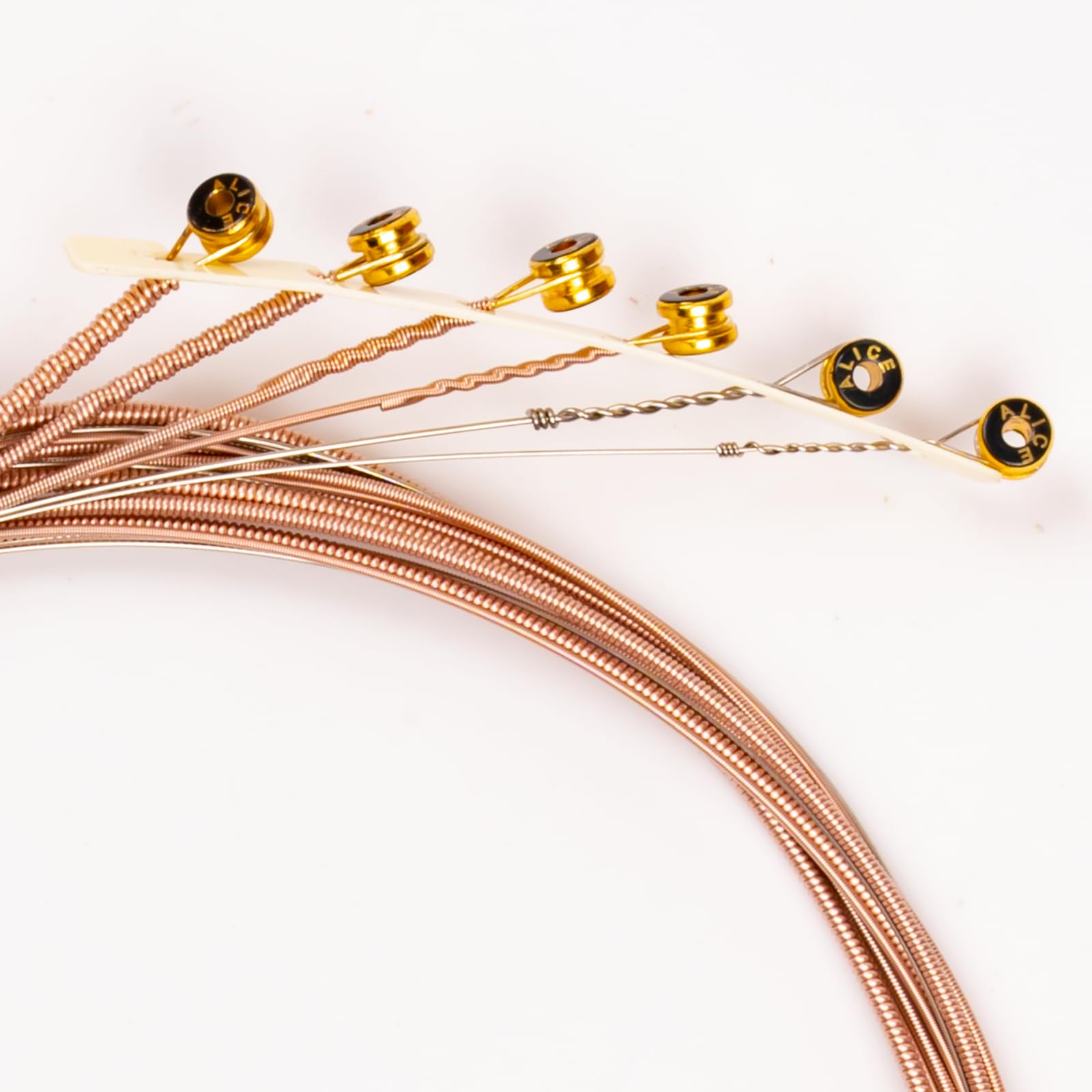 Alice Acoustic Guitar Strings Set - 6-String Phosphor Bronze, Super Light Gauge (A206) for Beginners | 3-Pack Steel Copper Alloy Strings | Perfect for Folk, Country & Practice Sessions