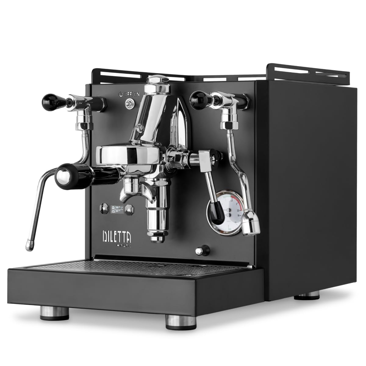 Diletta Alto Dual Boiler Espresso Machine with PID, Shot Timer & Adjustable OPV - Professional Black Coffee Maker for Home Baristas & Coffee Shops - Perfect for Espresso, Latte & Cappuccino Lovers