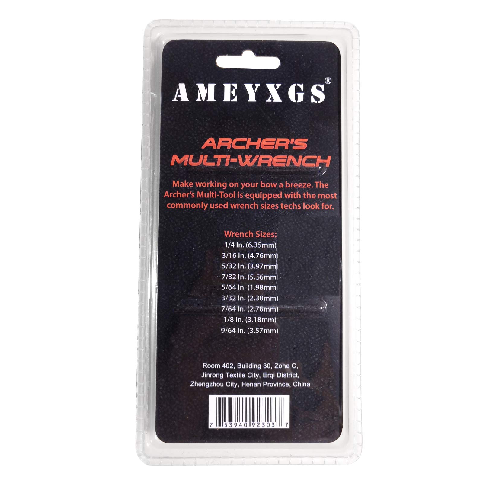 AMEYXGS 9-in-1 Universal Foldable Allen Wrench Set for Archery Bow Repair - Multi-Tool Kit for Hunting, Target Practice & Outdoor Sports Maintenance