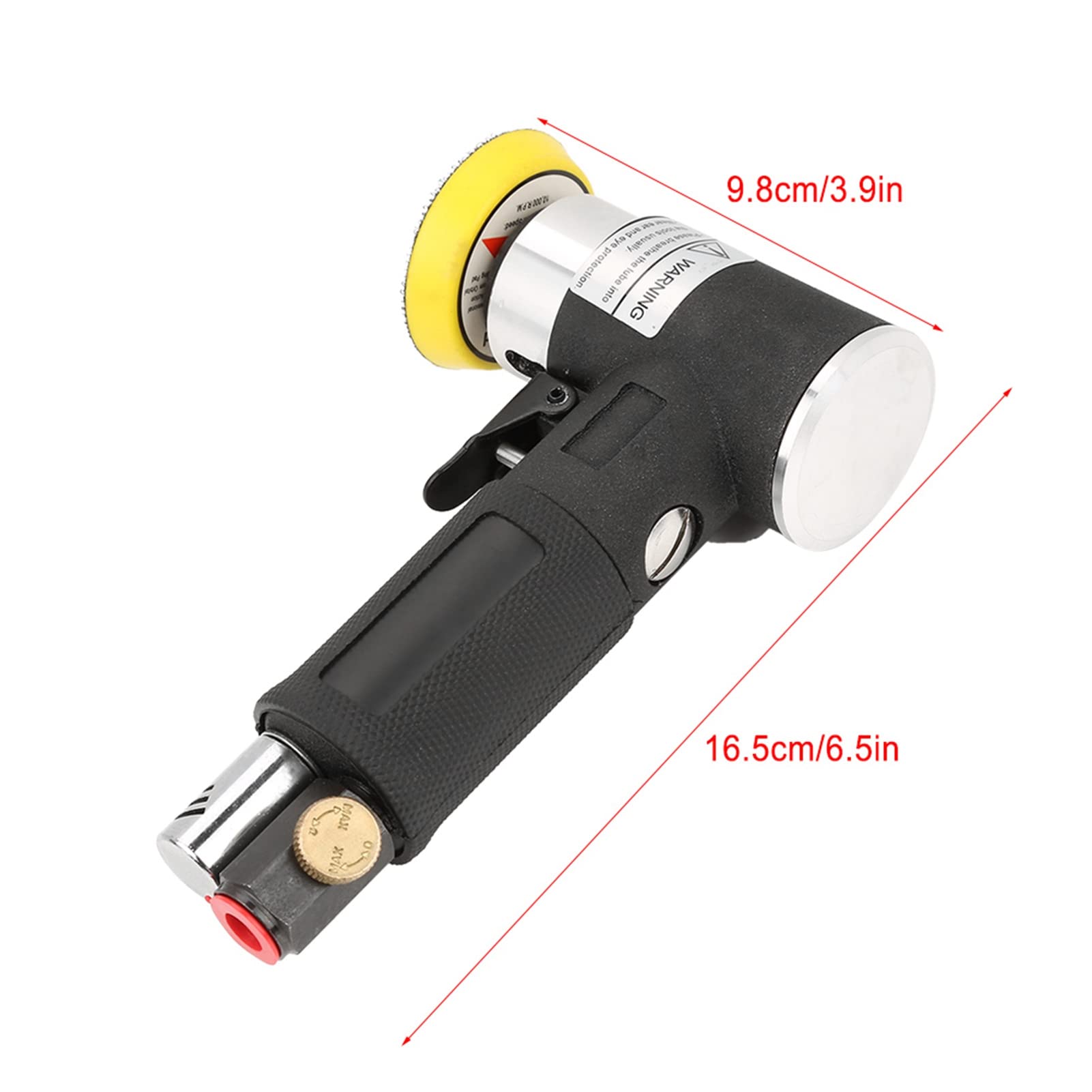 90° Air Angle Sander - Mini Pneumatic Polisher Grinder with 2