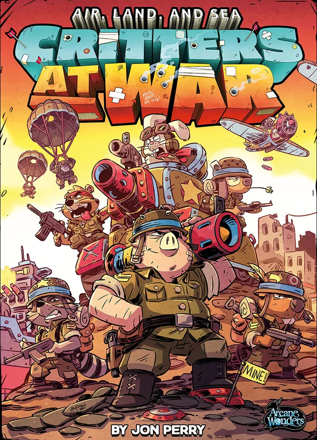 Critters at War - Air, Land & Sea Battle Strategy Board Game for Adults & Teens | Family Game Night, Party Entertainment & Strategy Gaming Fun