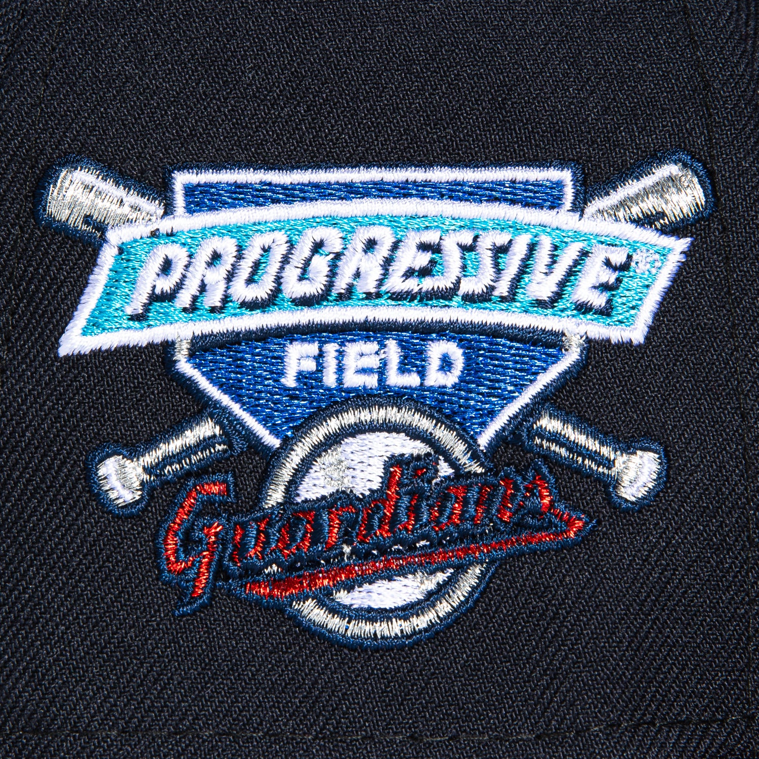 New Era 59Fifty Cleveland Indians MLB Baseball Cap with Progressive Field Patch - Navy & Cardinal Red Alternate Hat for Men | Game Day, Sports Fan Gear, Casual Wear