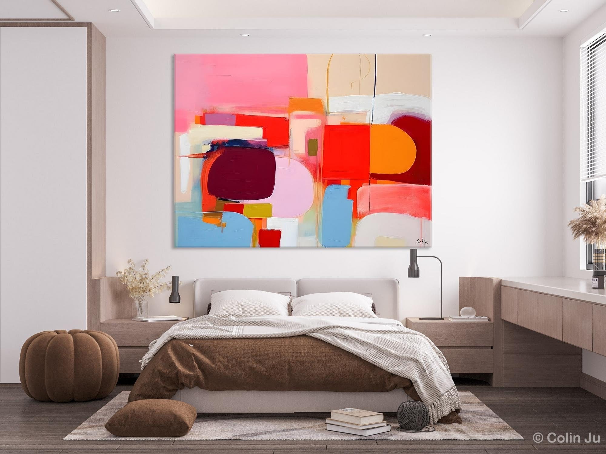 Extra Large Canvas Paintings - Original Abstract Art for Modern Wall Decor | Impasto & Contemporary Acrylic Paintings | Perfect for Dining Room, Living Room & Office Spaces