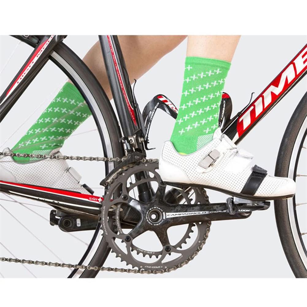 Cycling Socks for Men & Women - Breathable Bike Riding Socks for XC, MTB, BMX - Athletic Ankle Socks in Black, White, Blue, Green, Red - Perfect for Road Cycling, Mountain Biking & Indoor Training